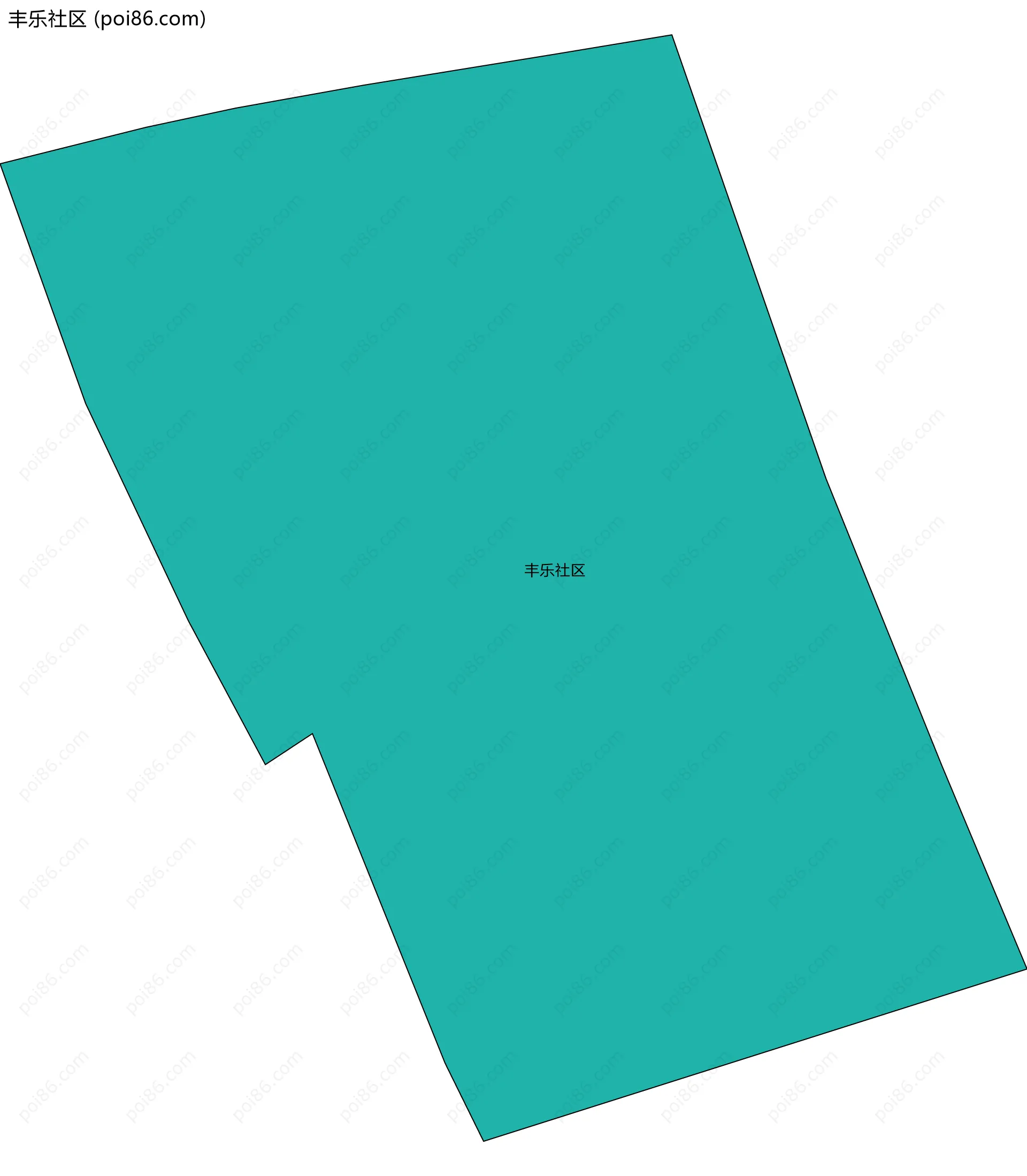 丰乐社区边界地图