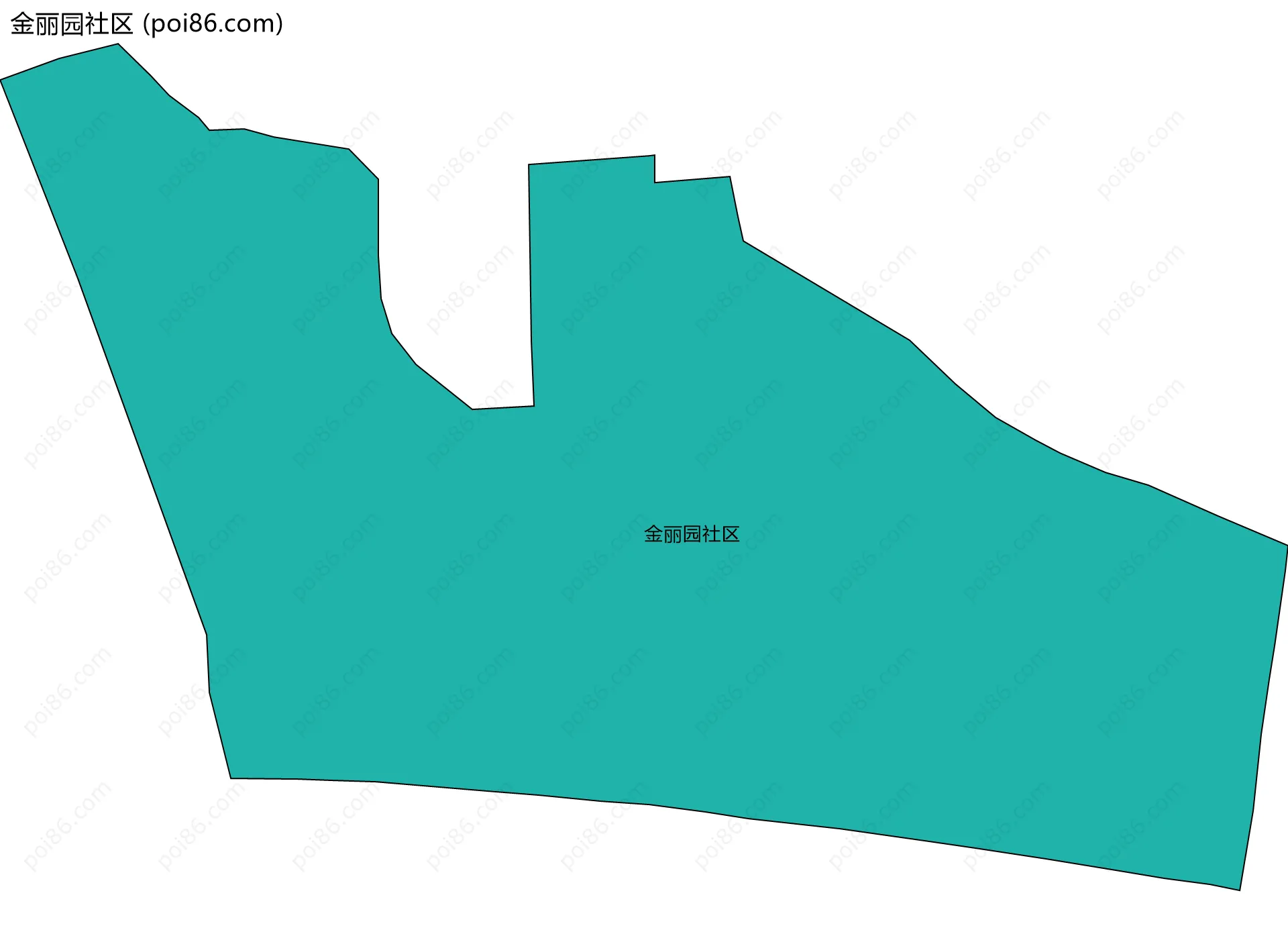 金丽园社区边界地图