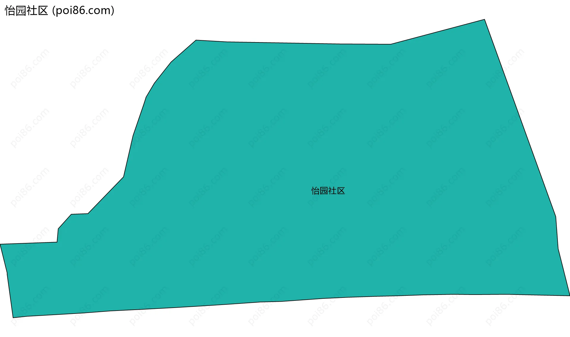 怡园社区边界地图