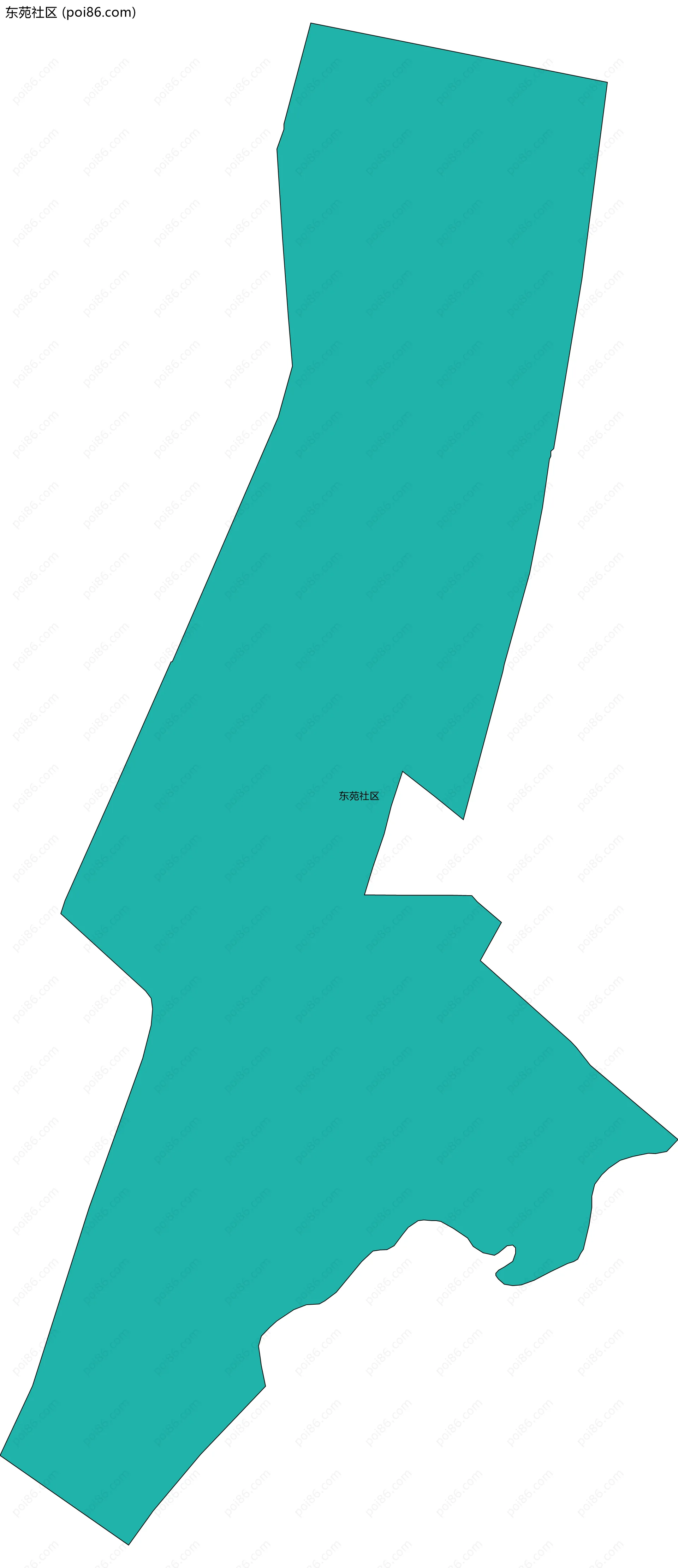 东苑社区边界地图