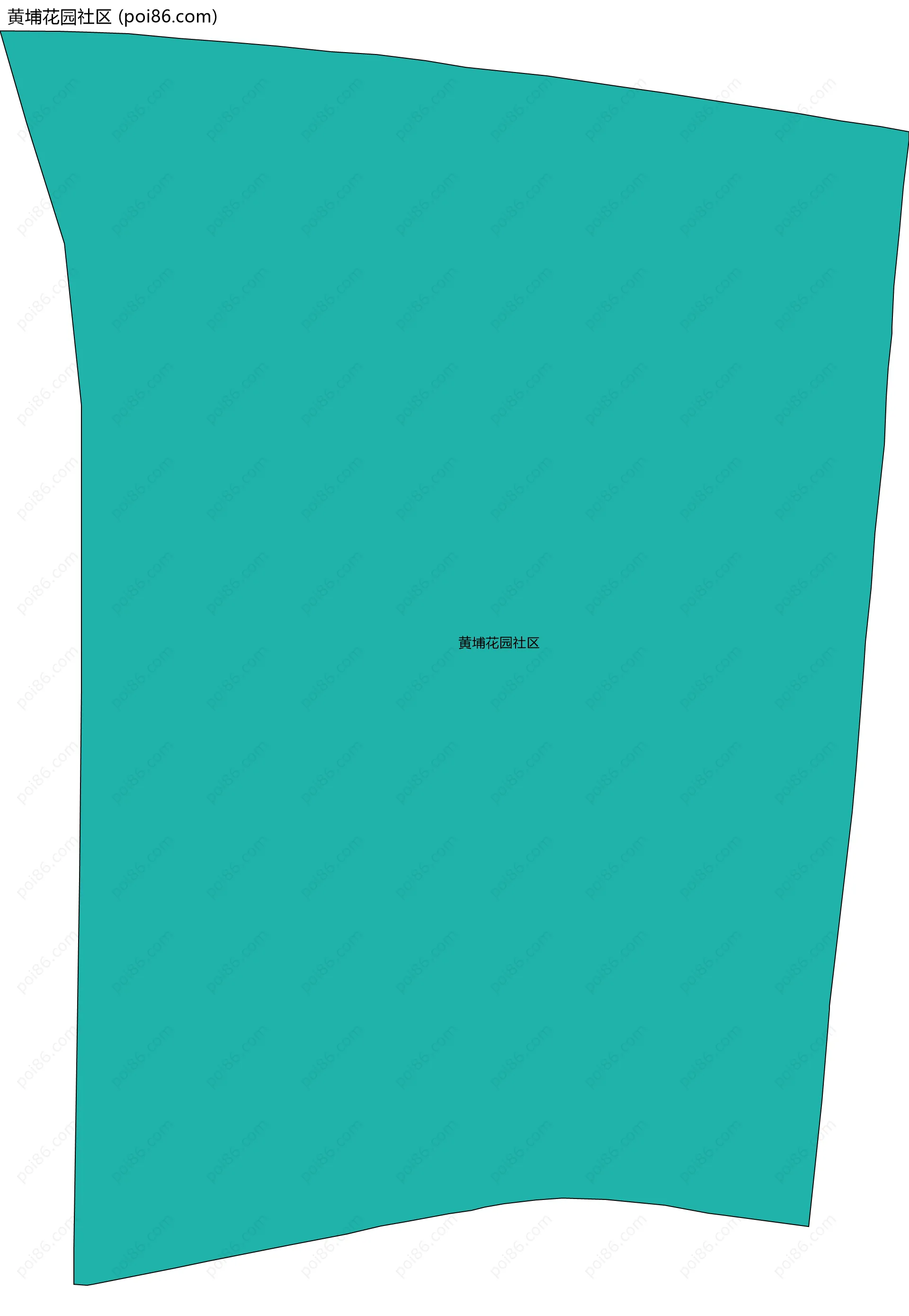 黄埔花园社区边界地图