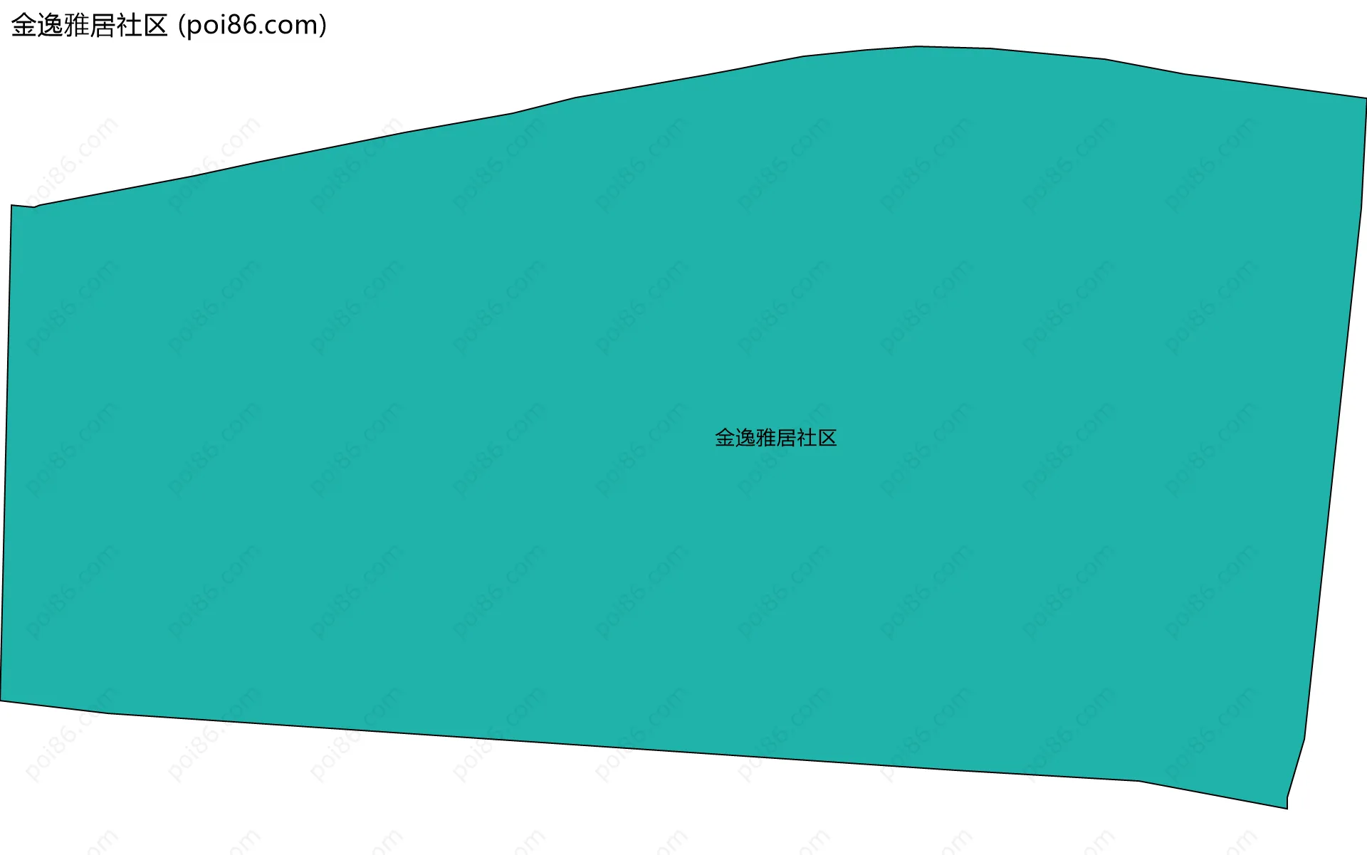 金逸雅居社区边界地图