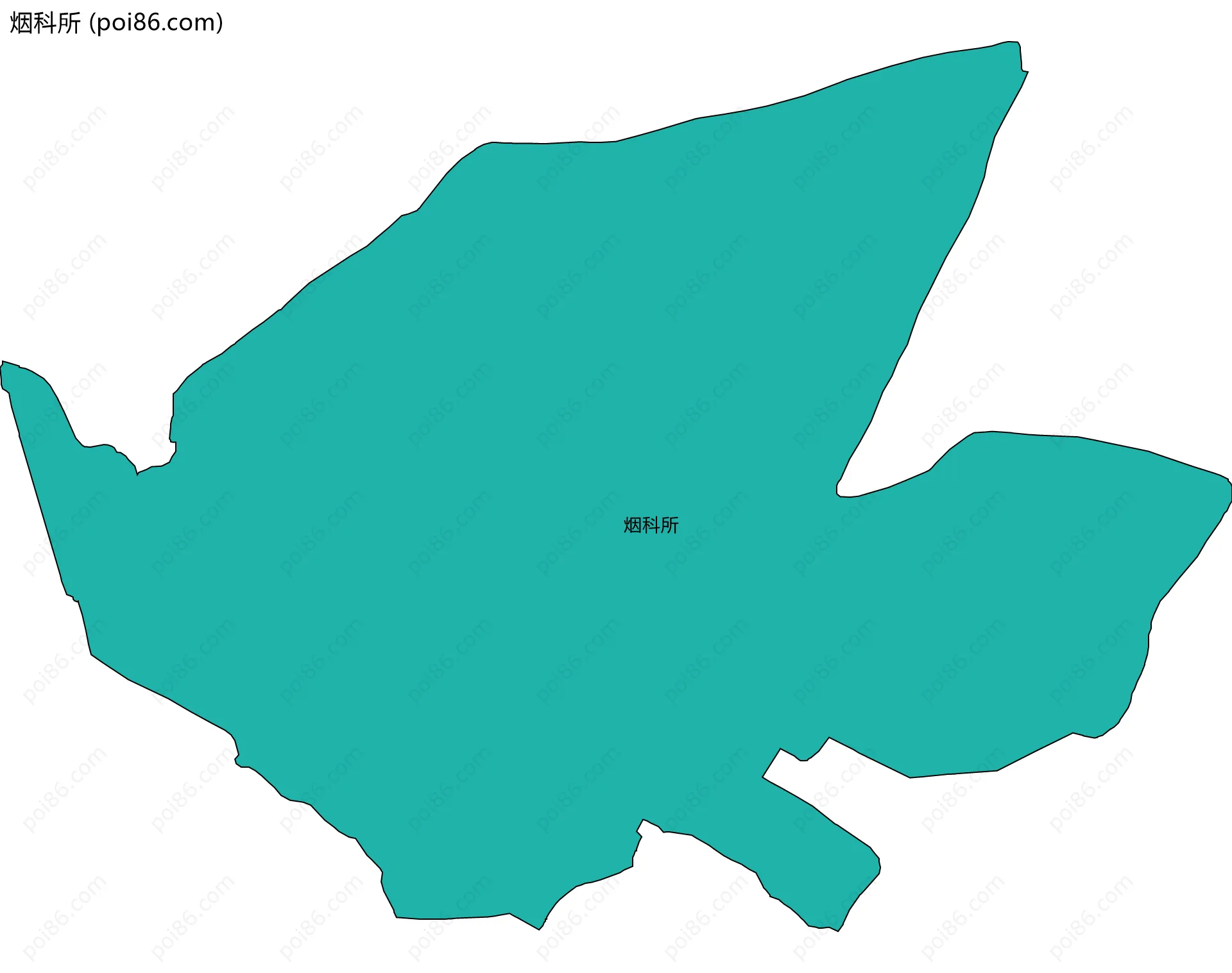 烟科所边界地图