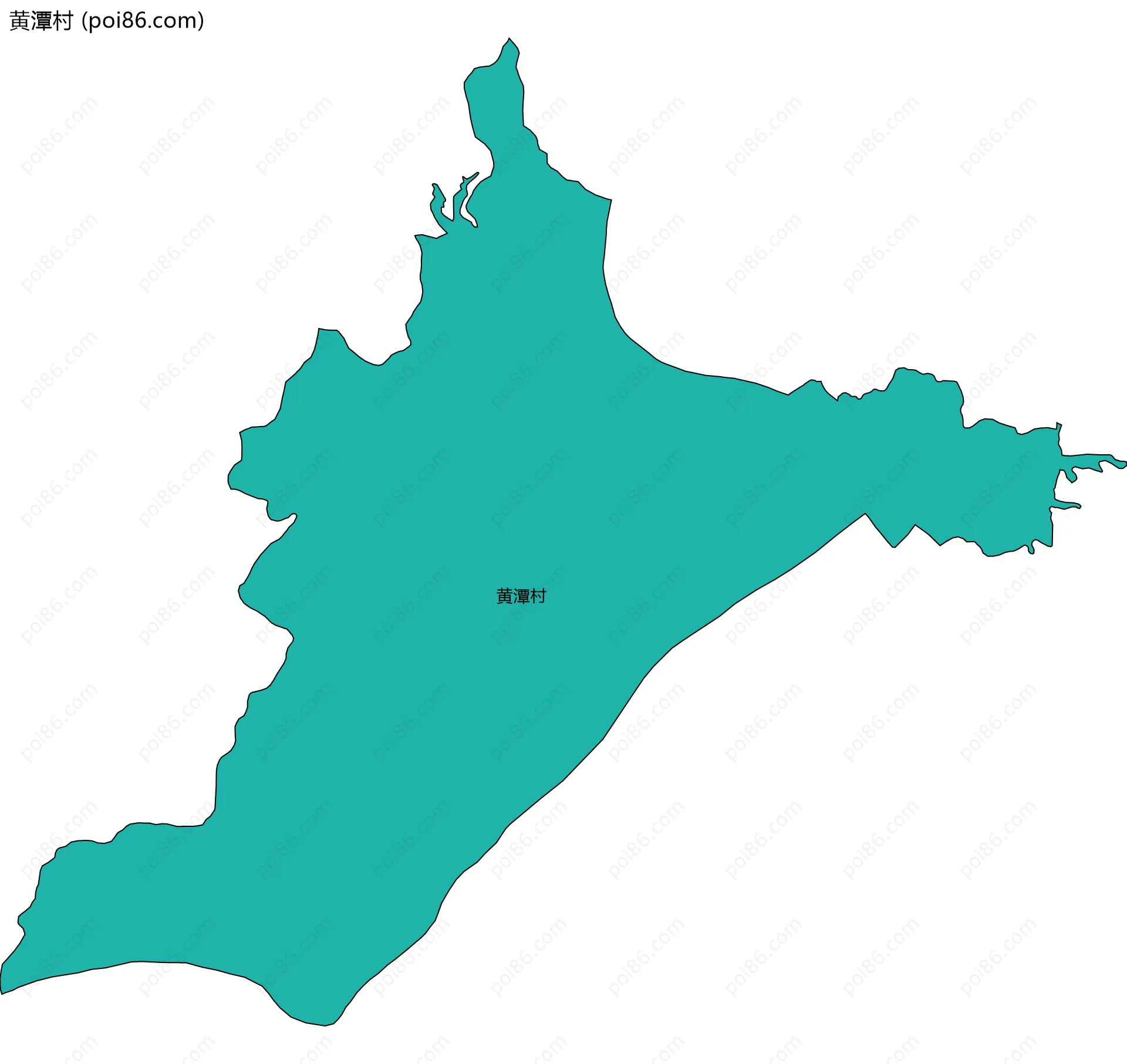 黄潭村边界地图