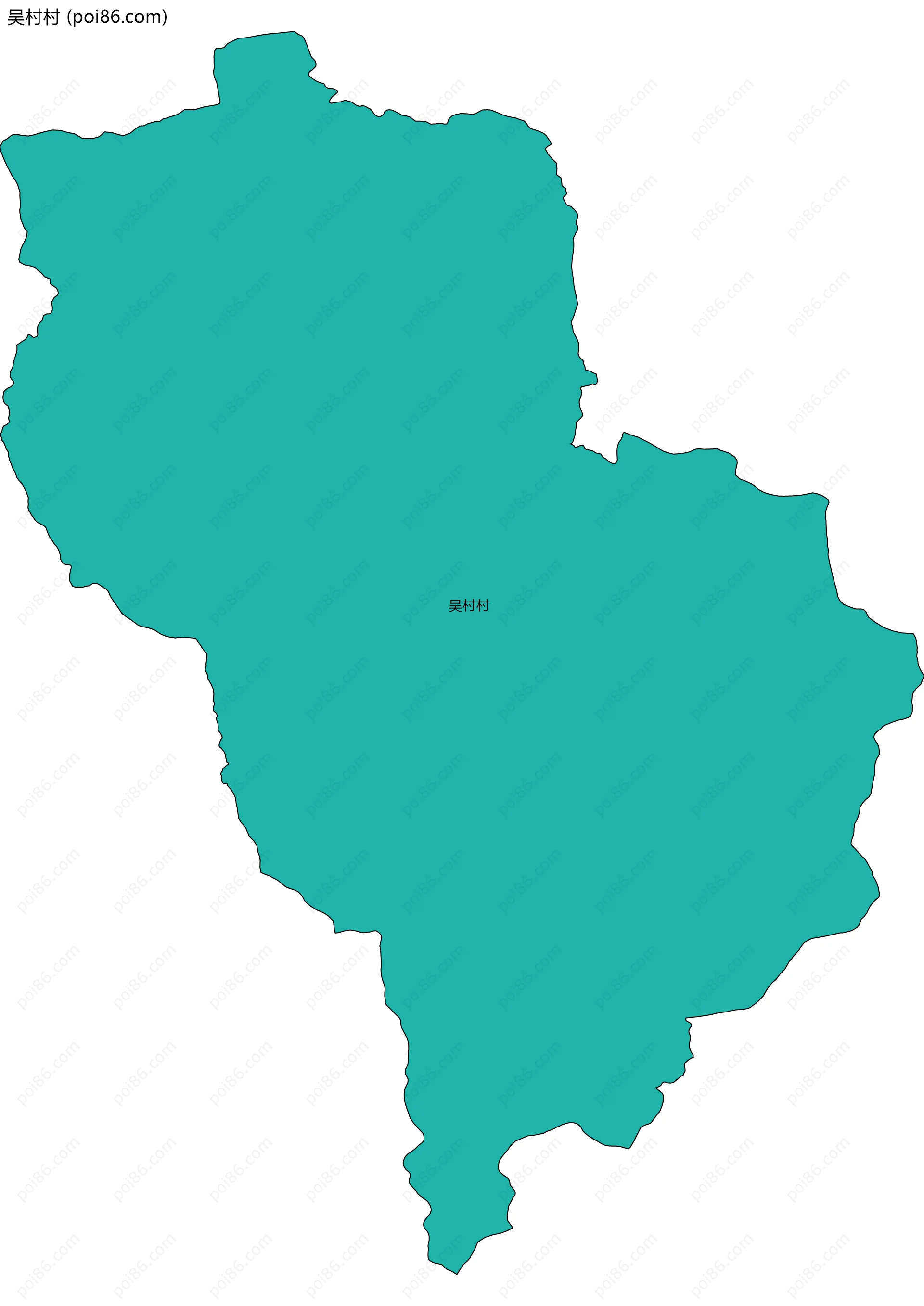 吴村村边界地图