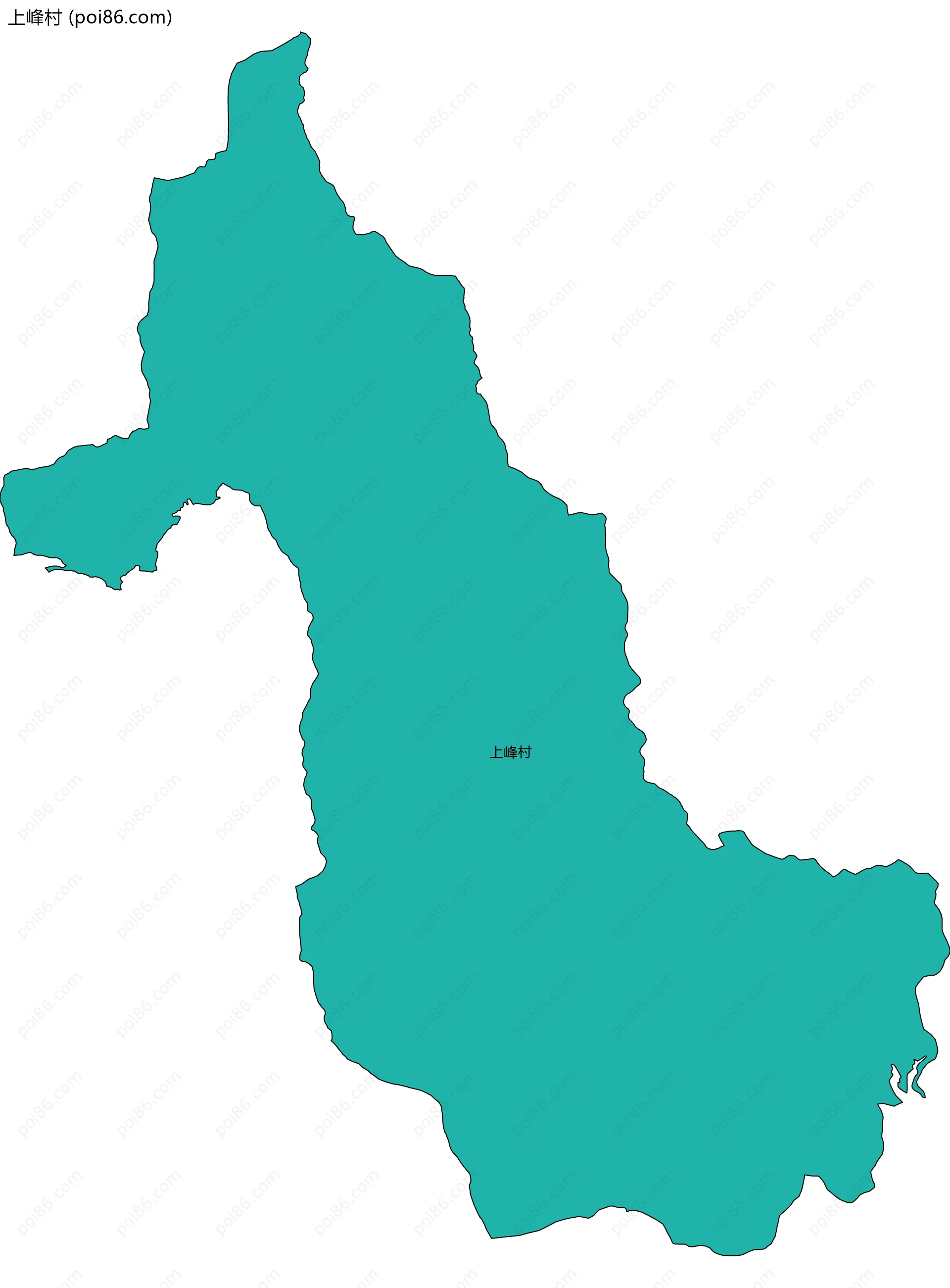 上峰村边界地图