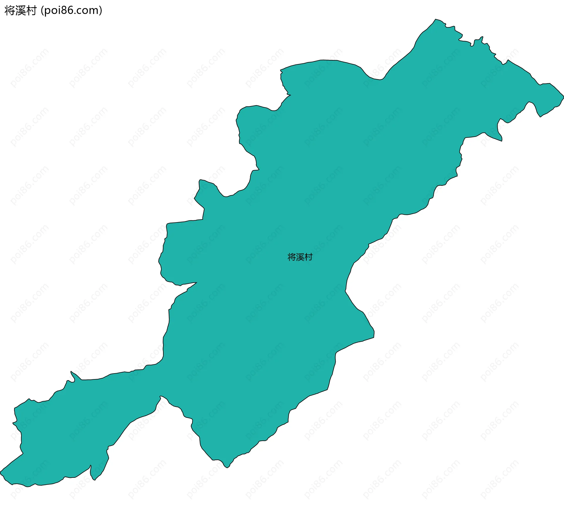 将溪村边界地图