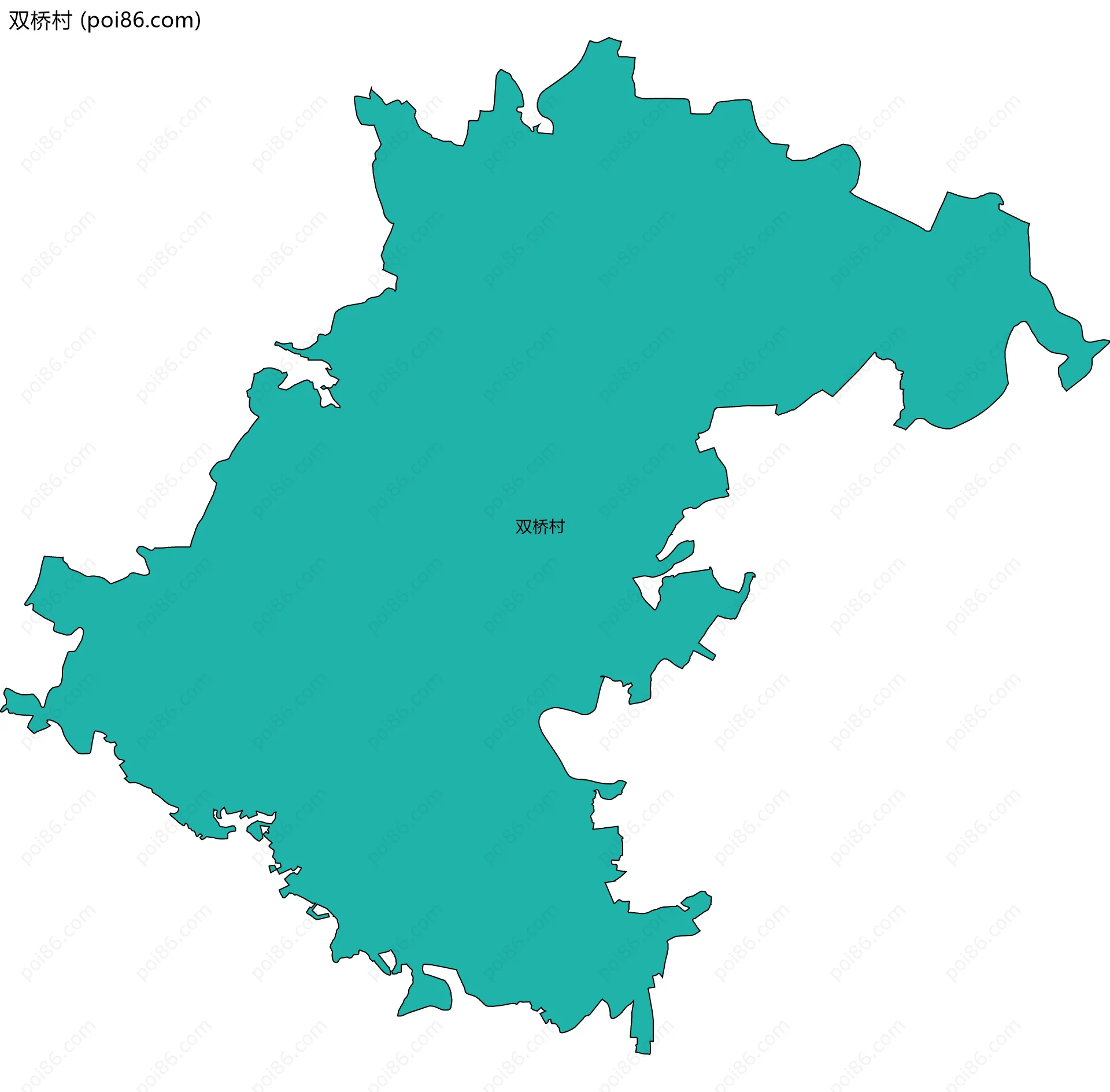 双桥村边界地图