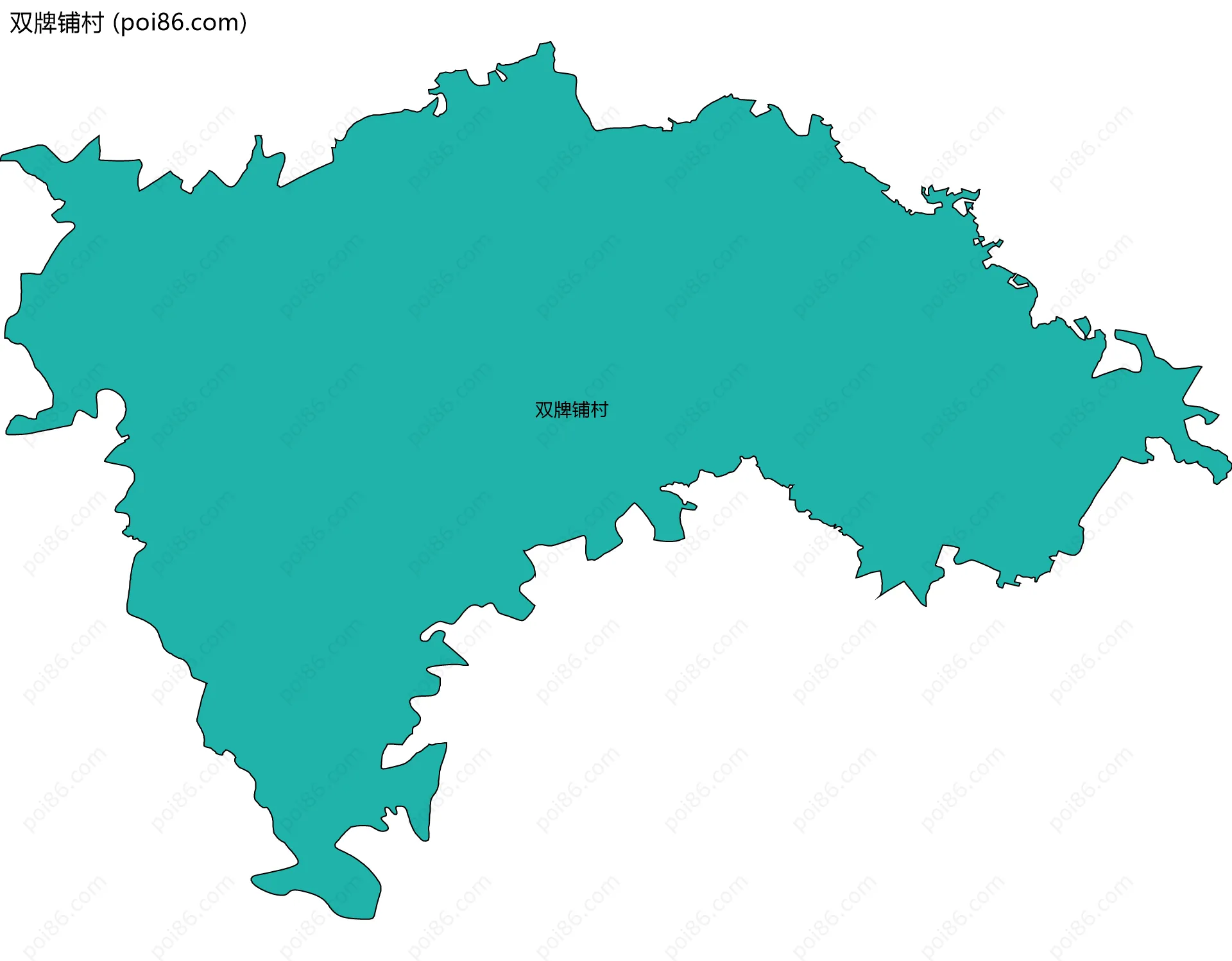 双牌铺村边界地图