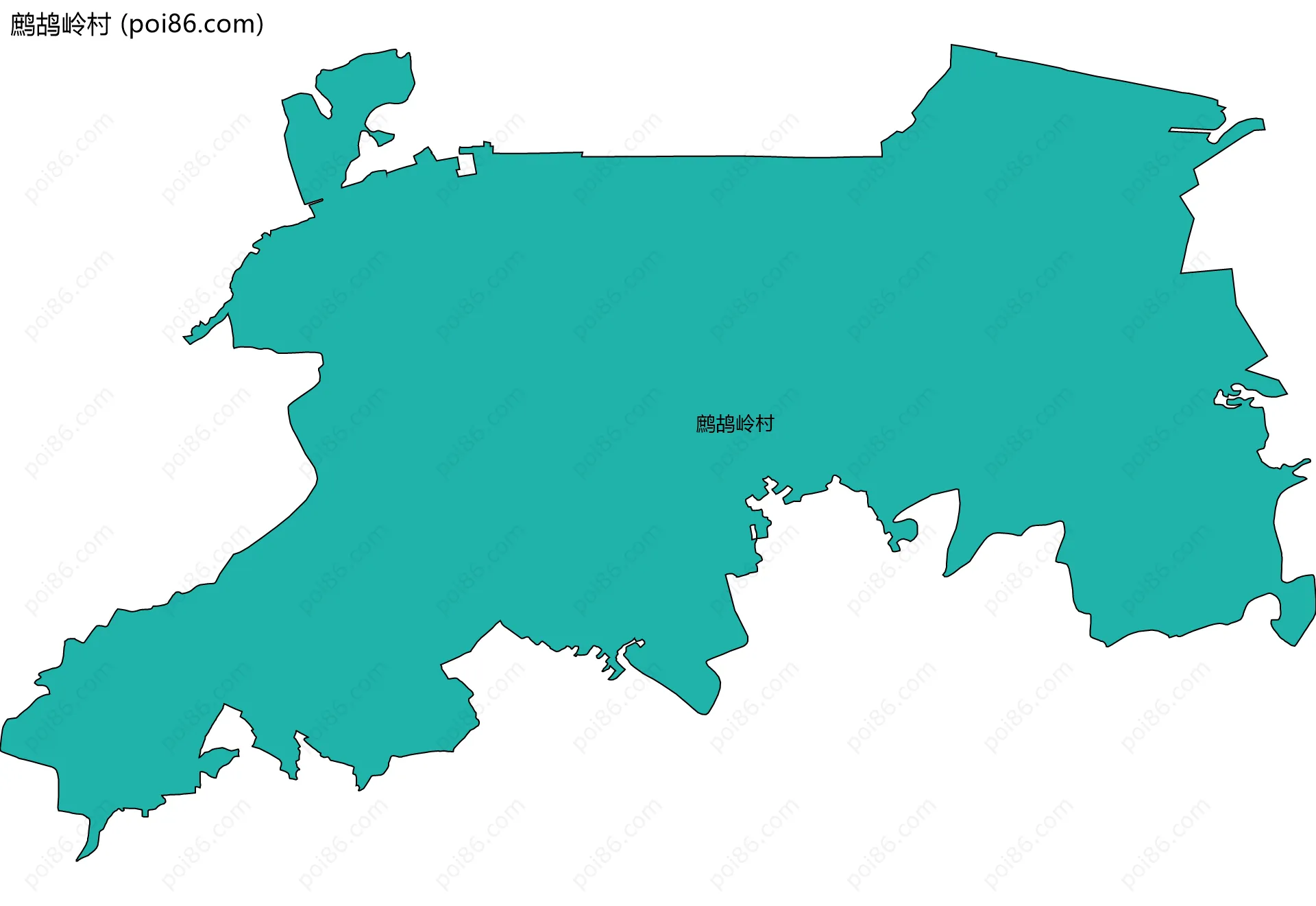 鹧鸪岭村边界地图
