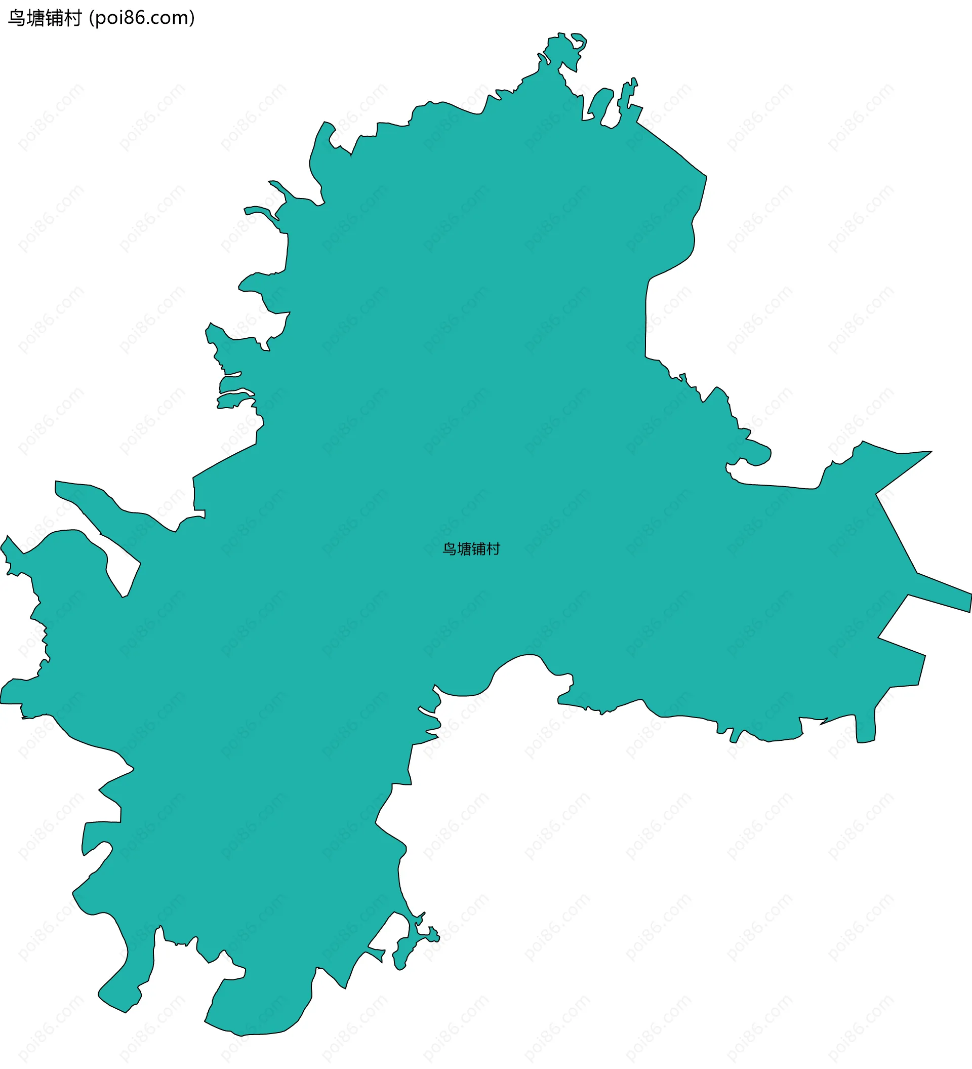 鸟塘铺村边界地图