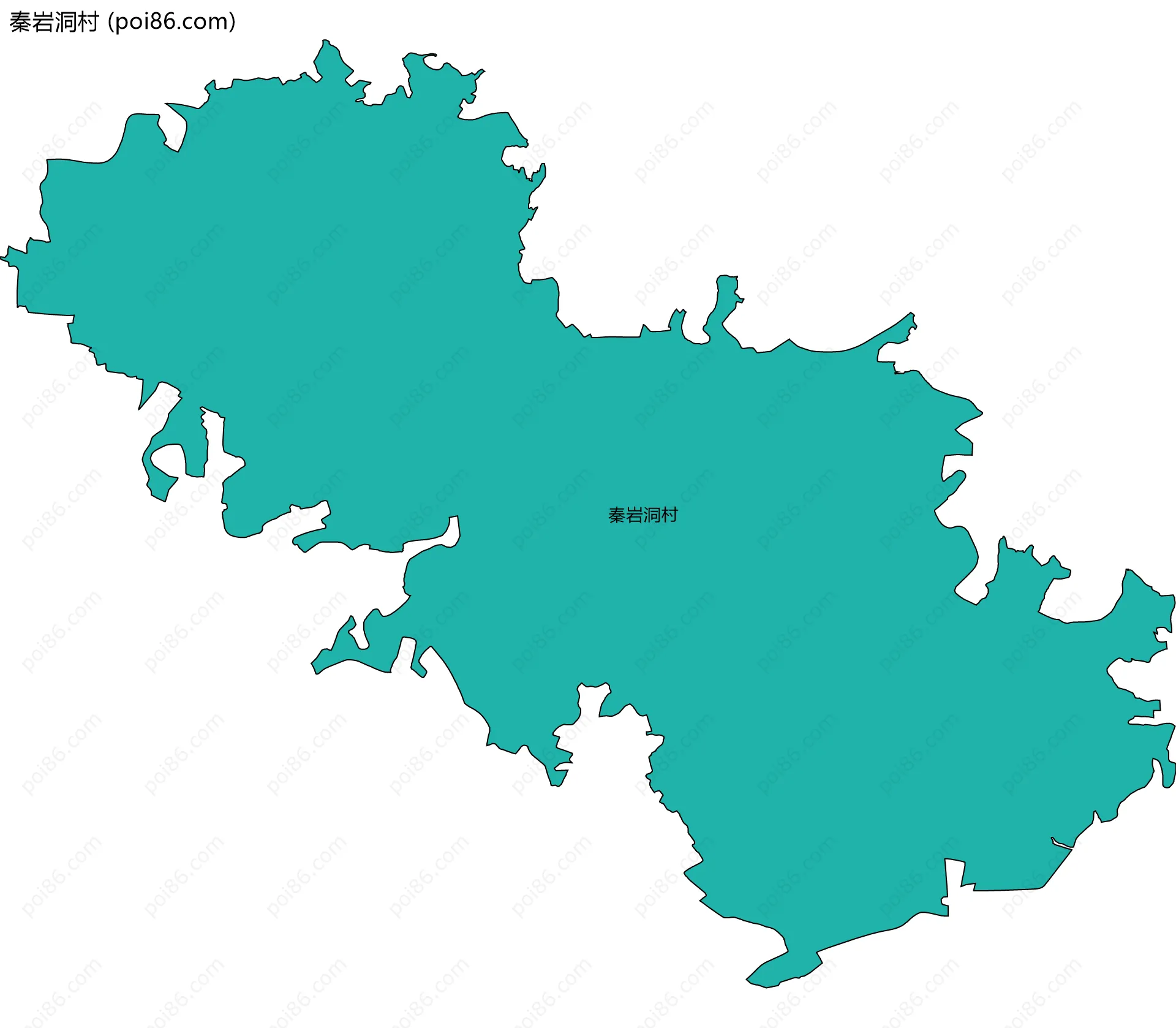 秦岩洞村边界地图
