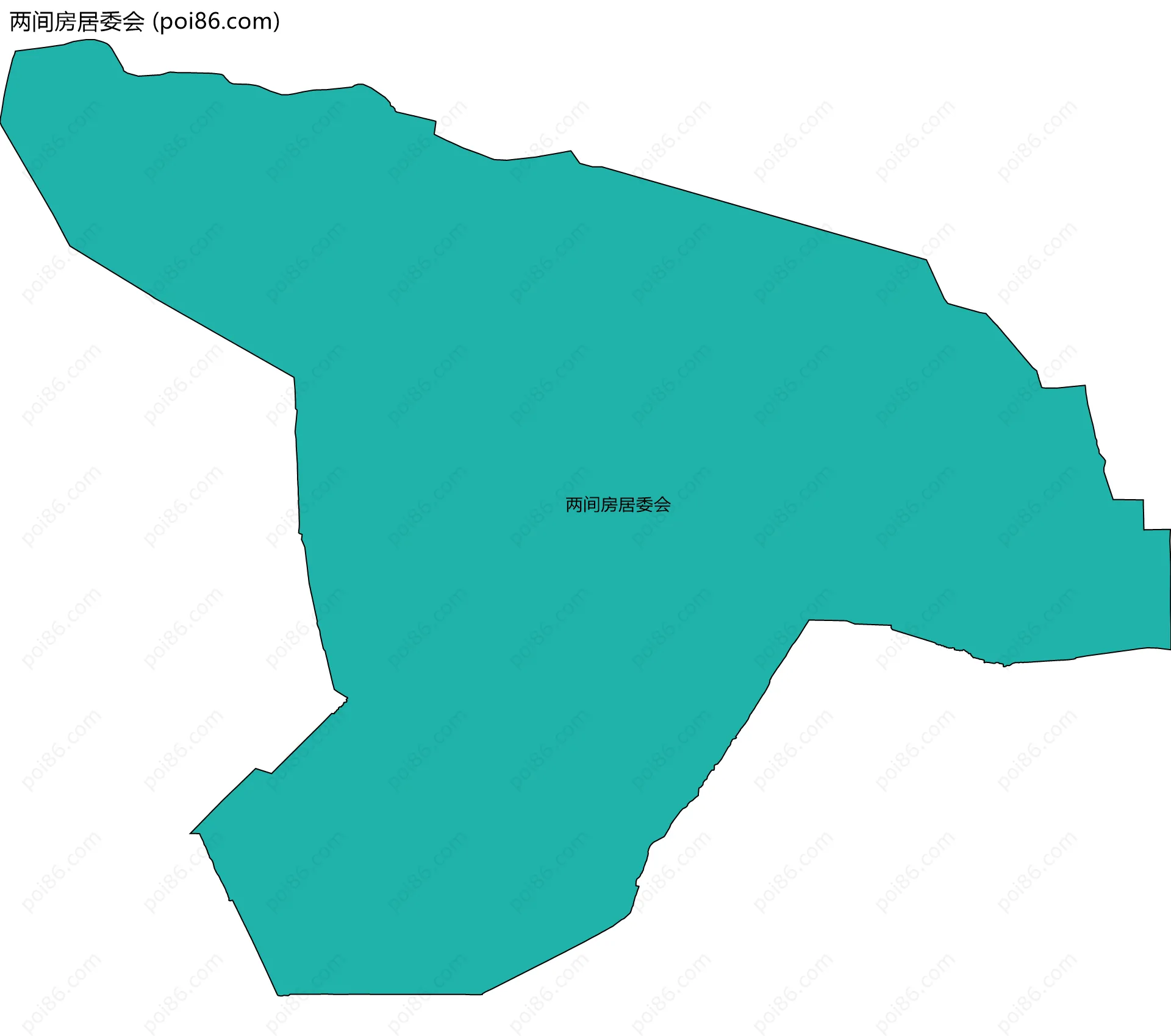 两间房居委会边界地图