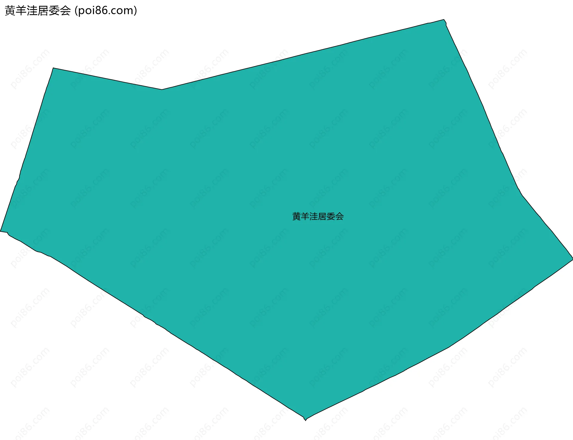 黄羊洼居委会边界地图