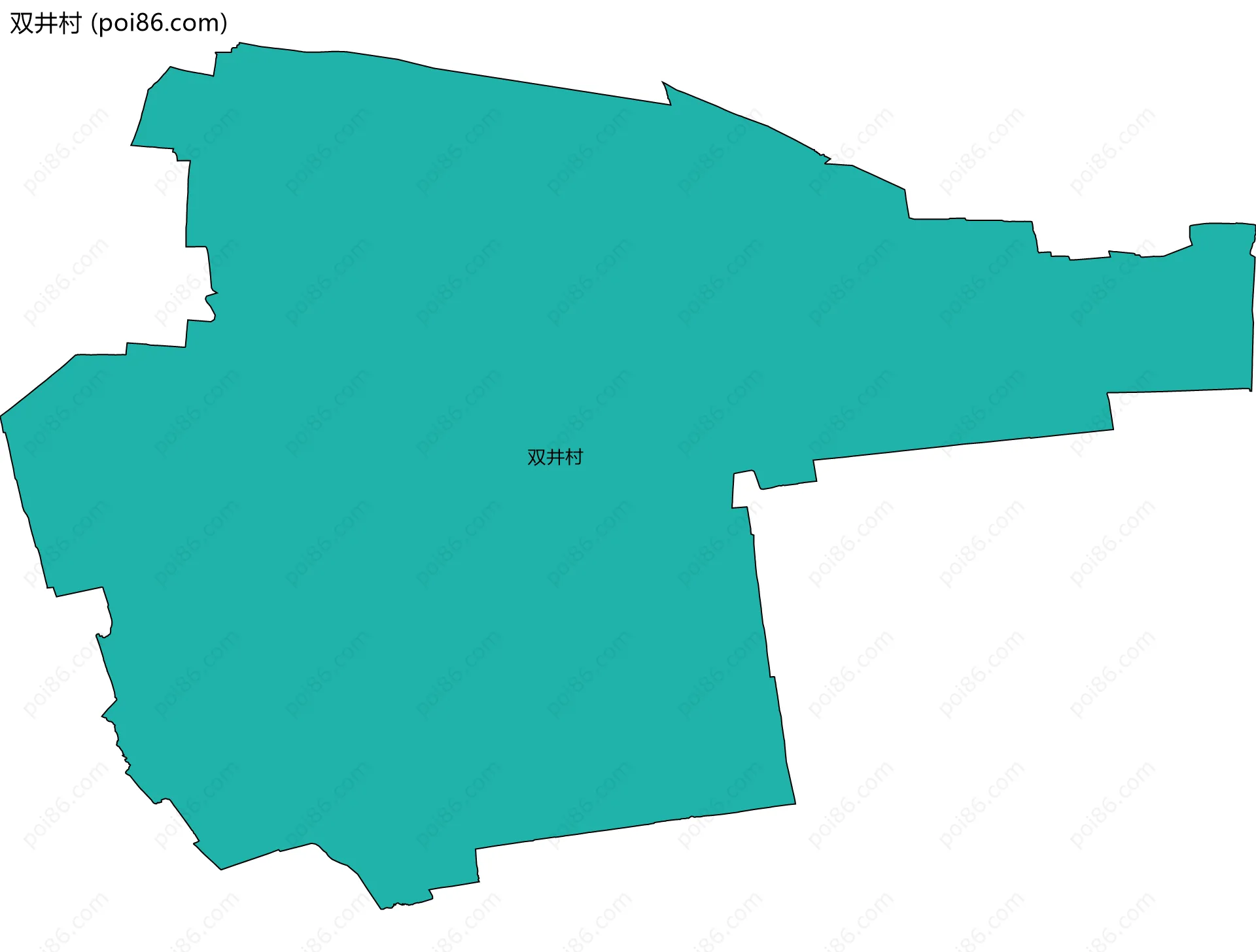 双井村边界地图