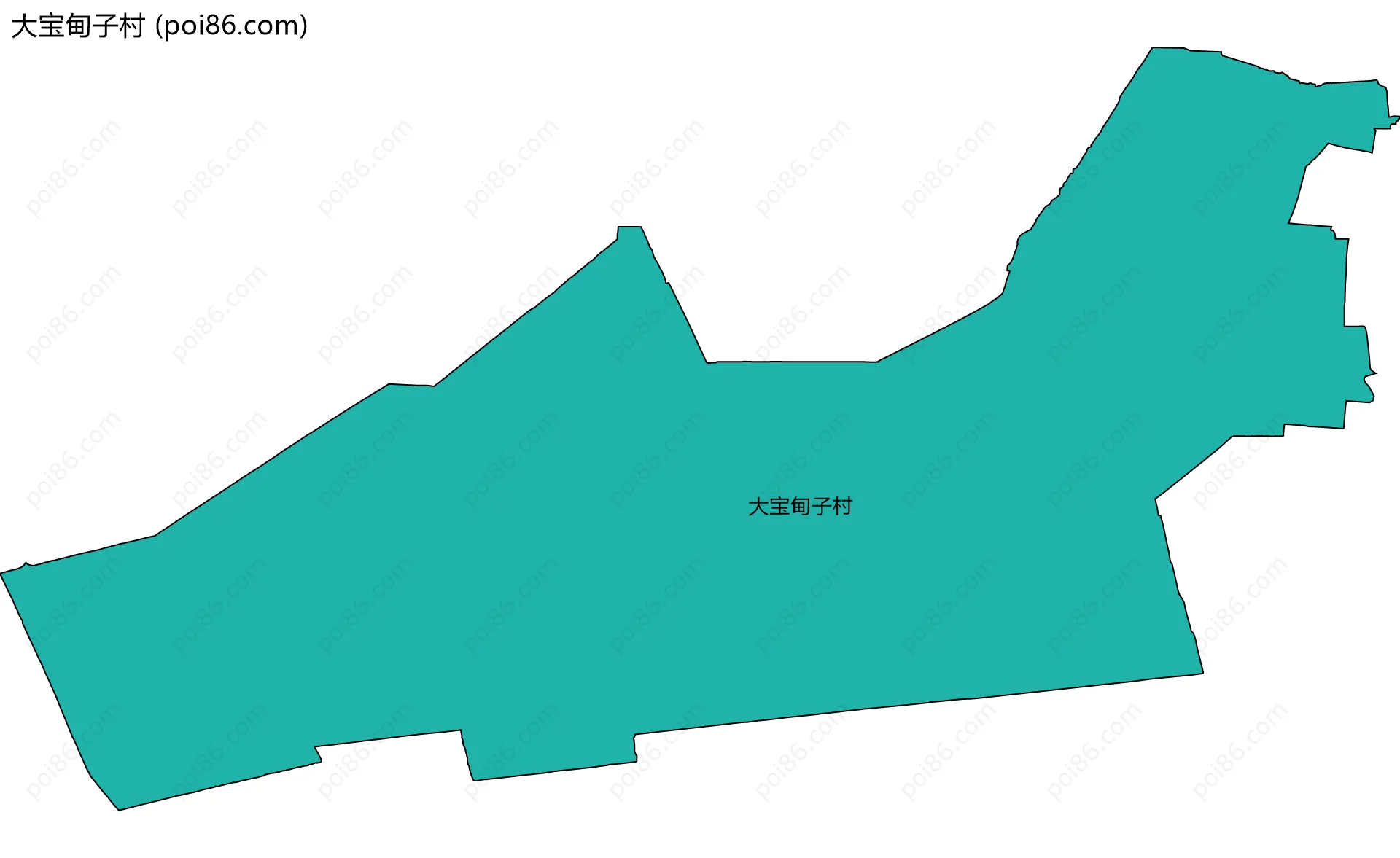 大宝甸子村边界地图