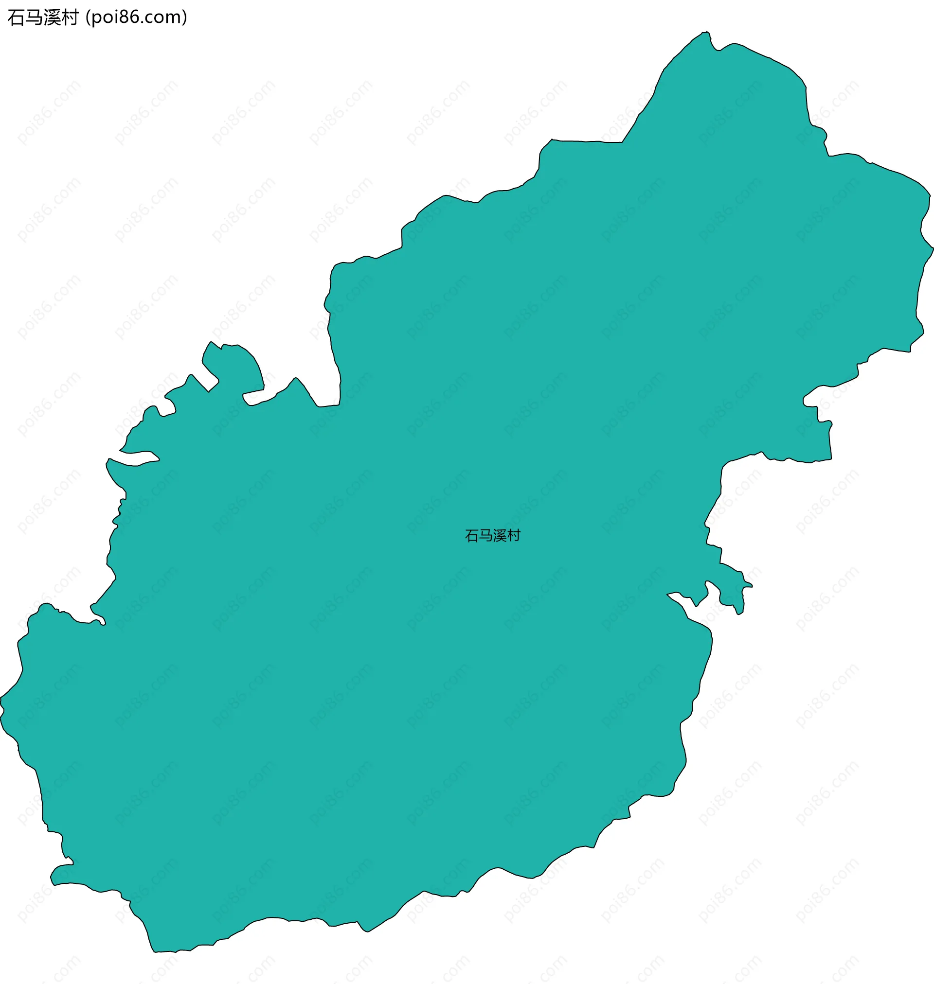 石马溪村边界地图