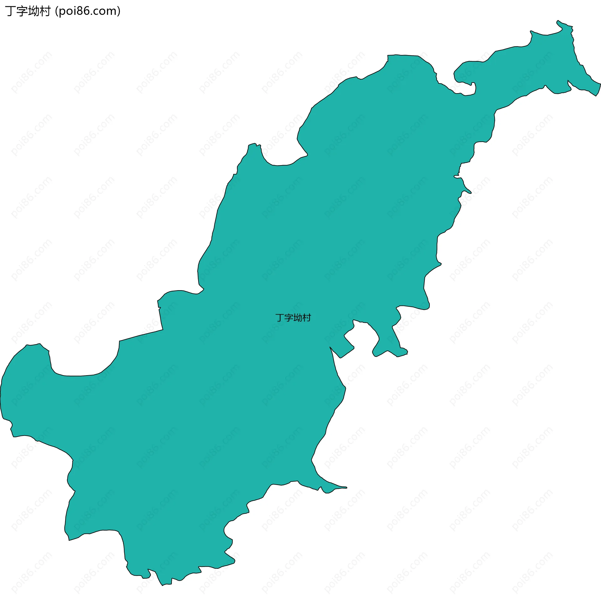 丁字坳村边界地图