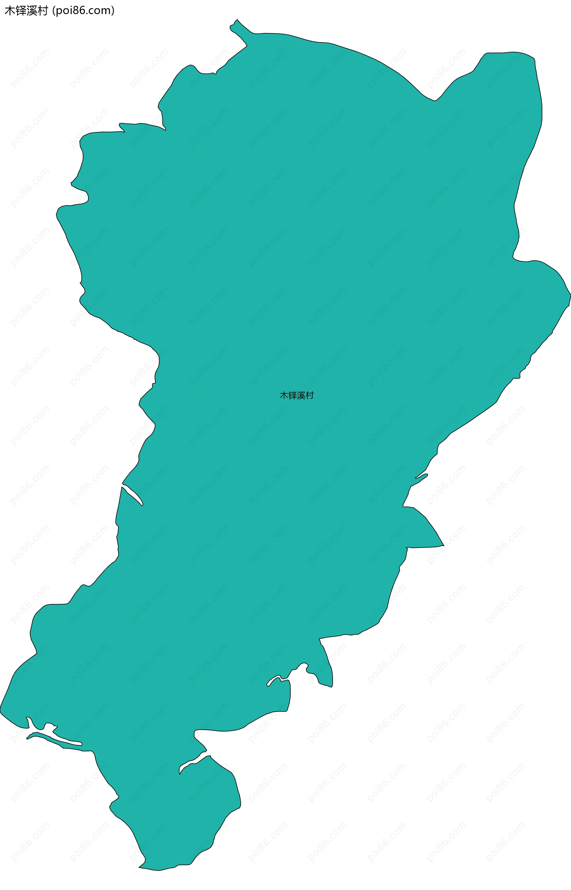 木铎溪村边界地图