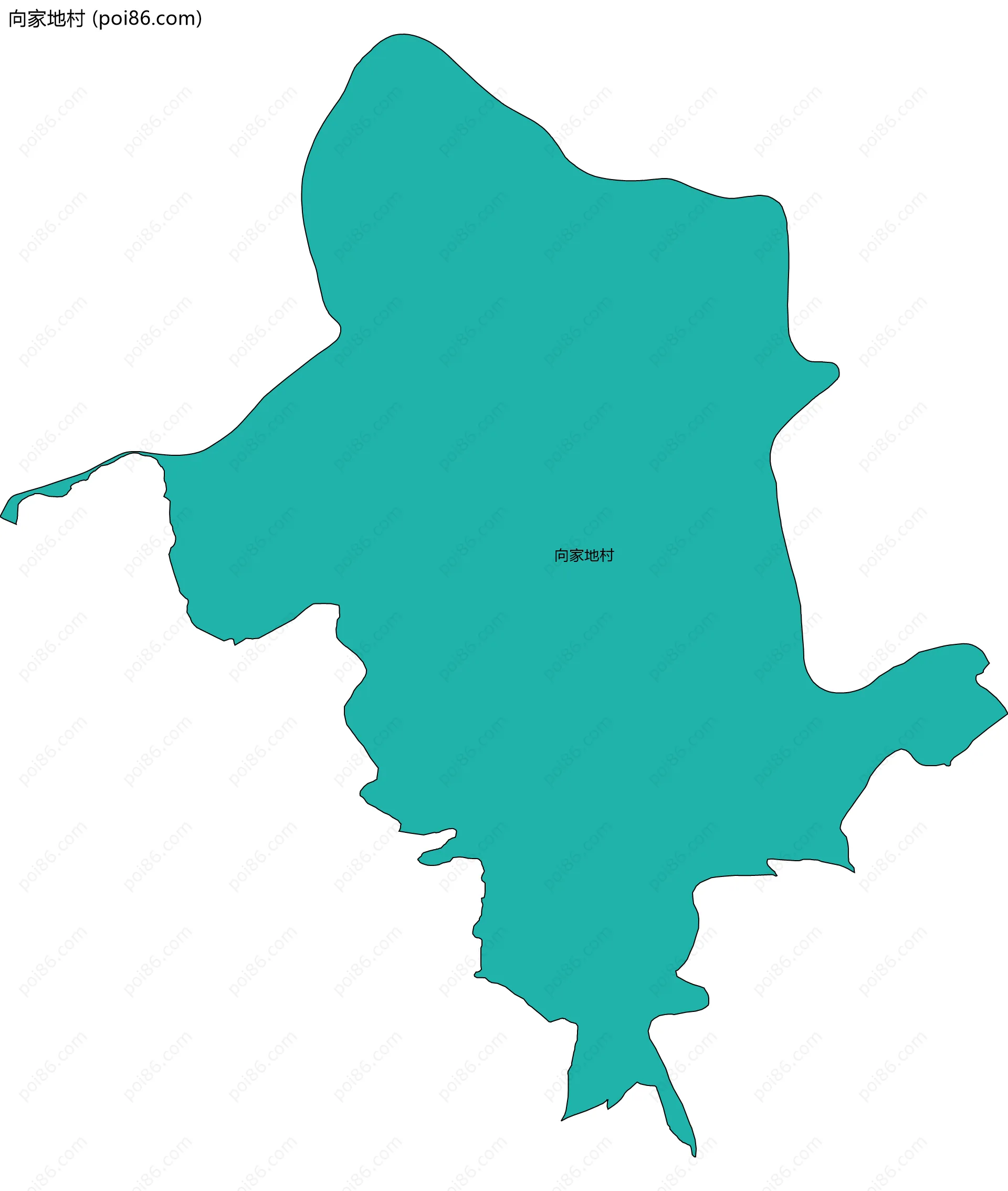 向家地村边界地图