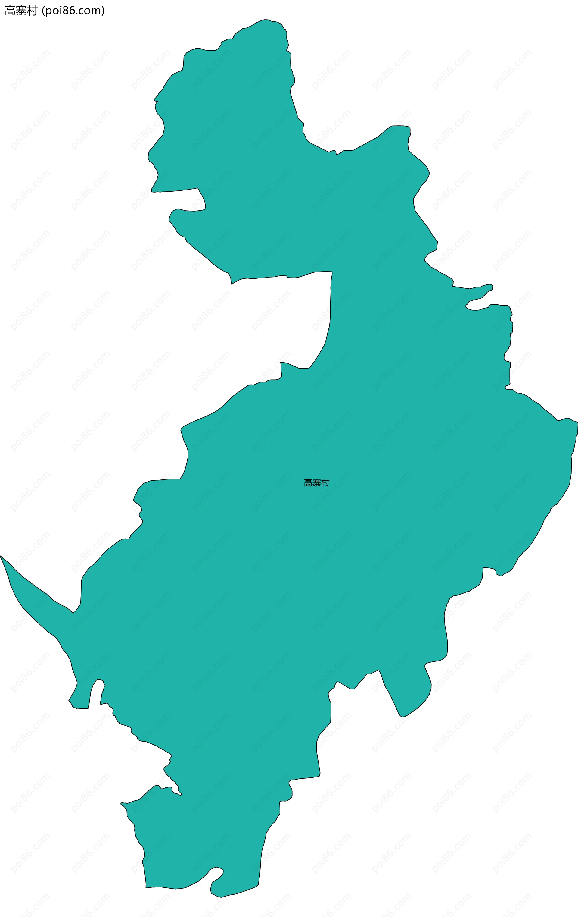 高寨村边界地图