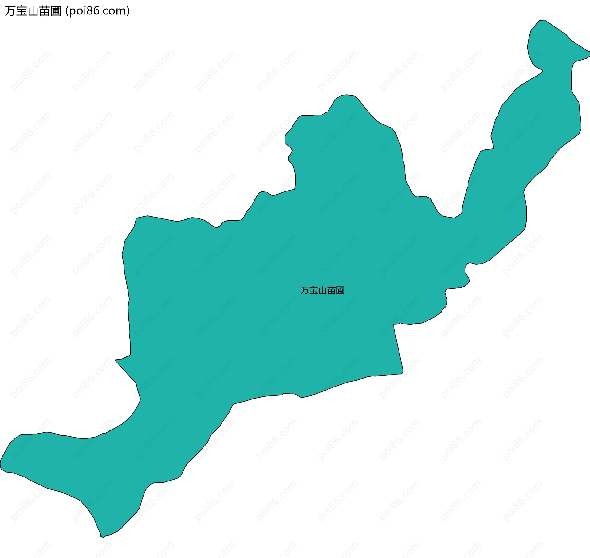 万宝山苗圃边界地图