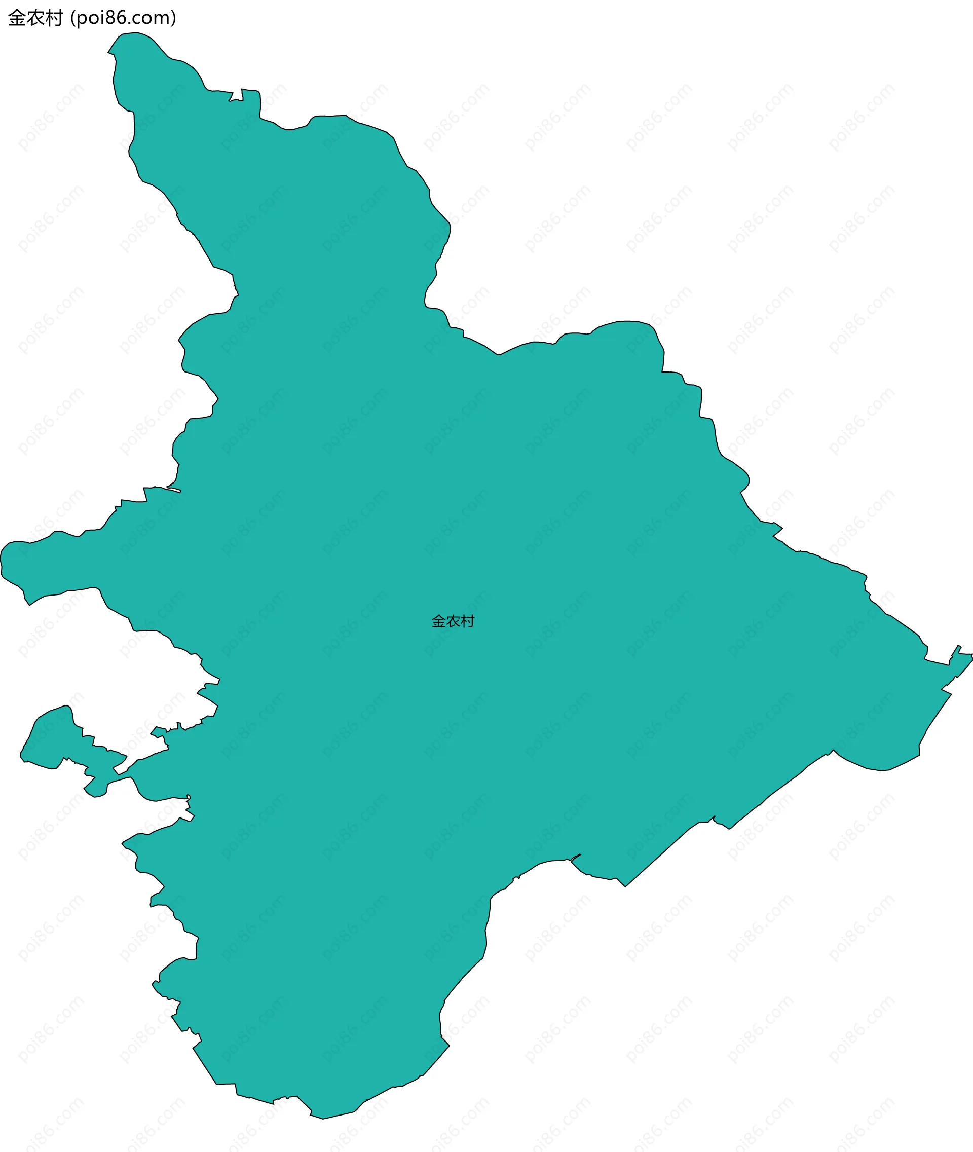 金农村边界地图