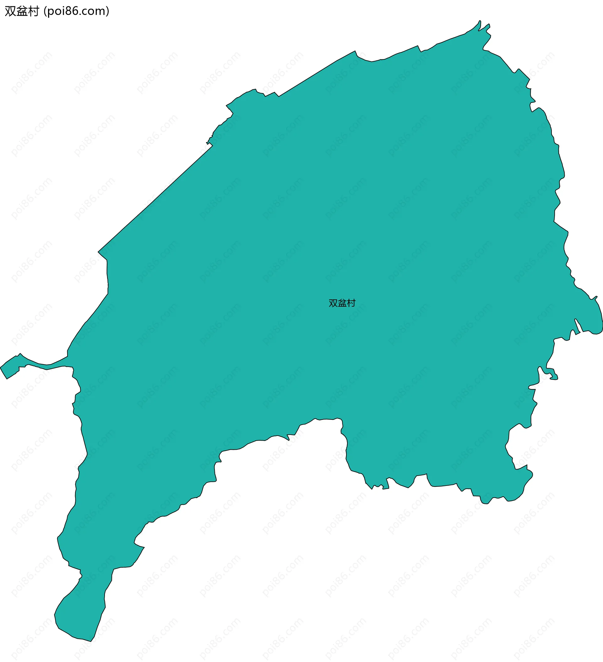 双盆村边界地图