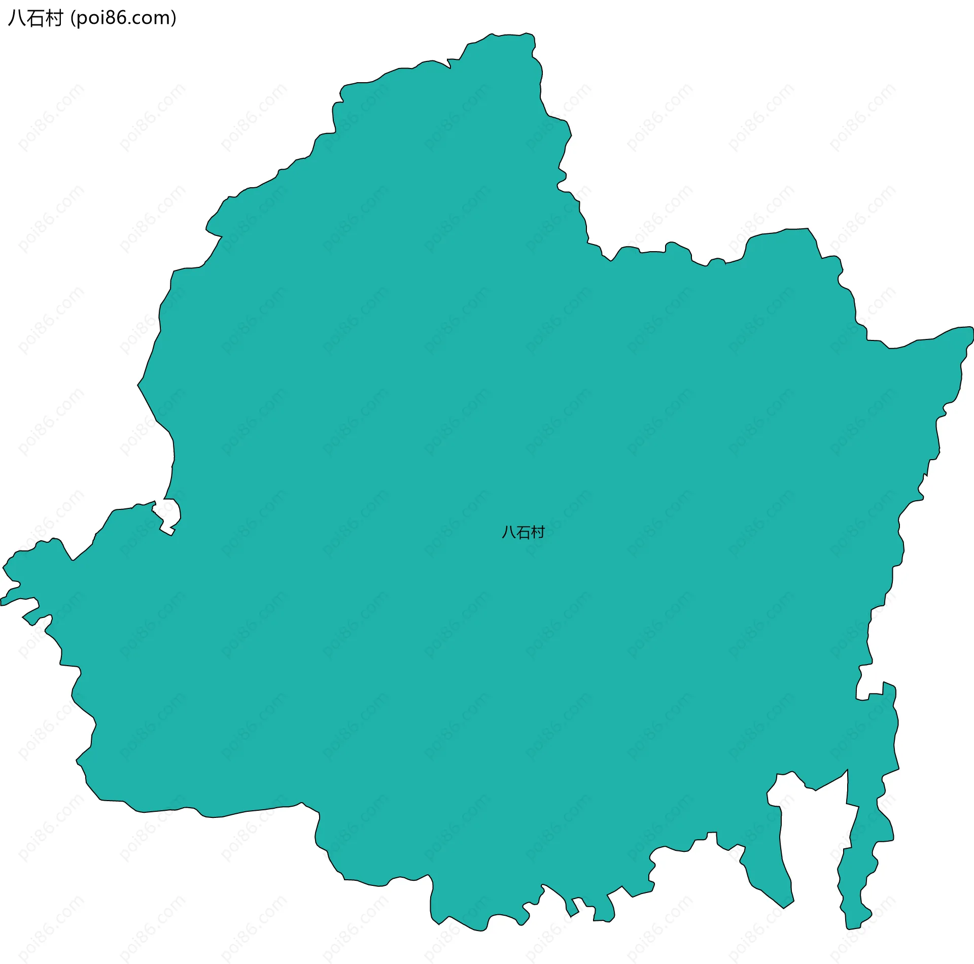 八石村边界地图