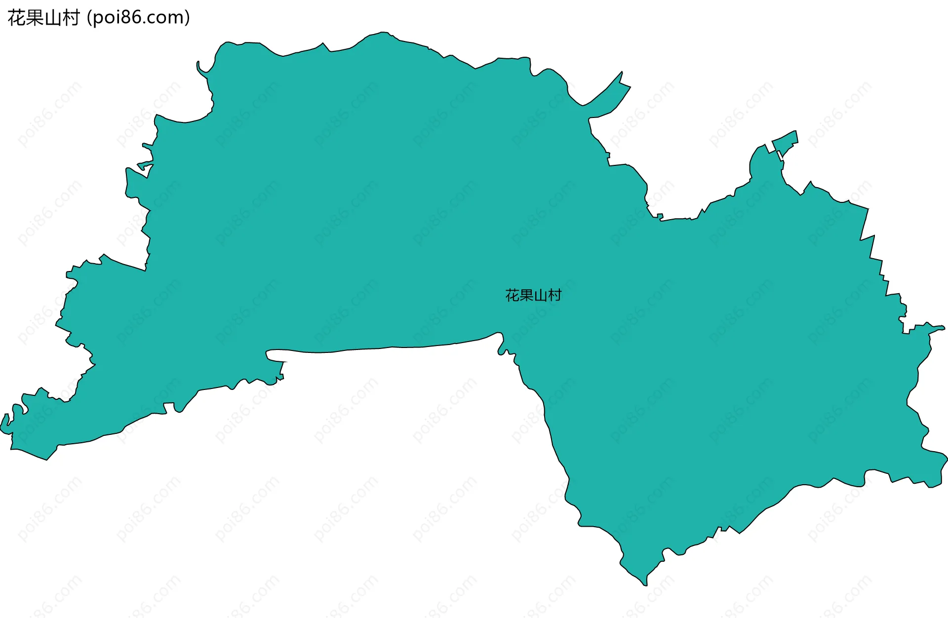 花果山村边界地图