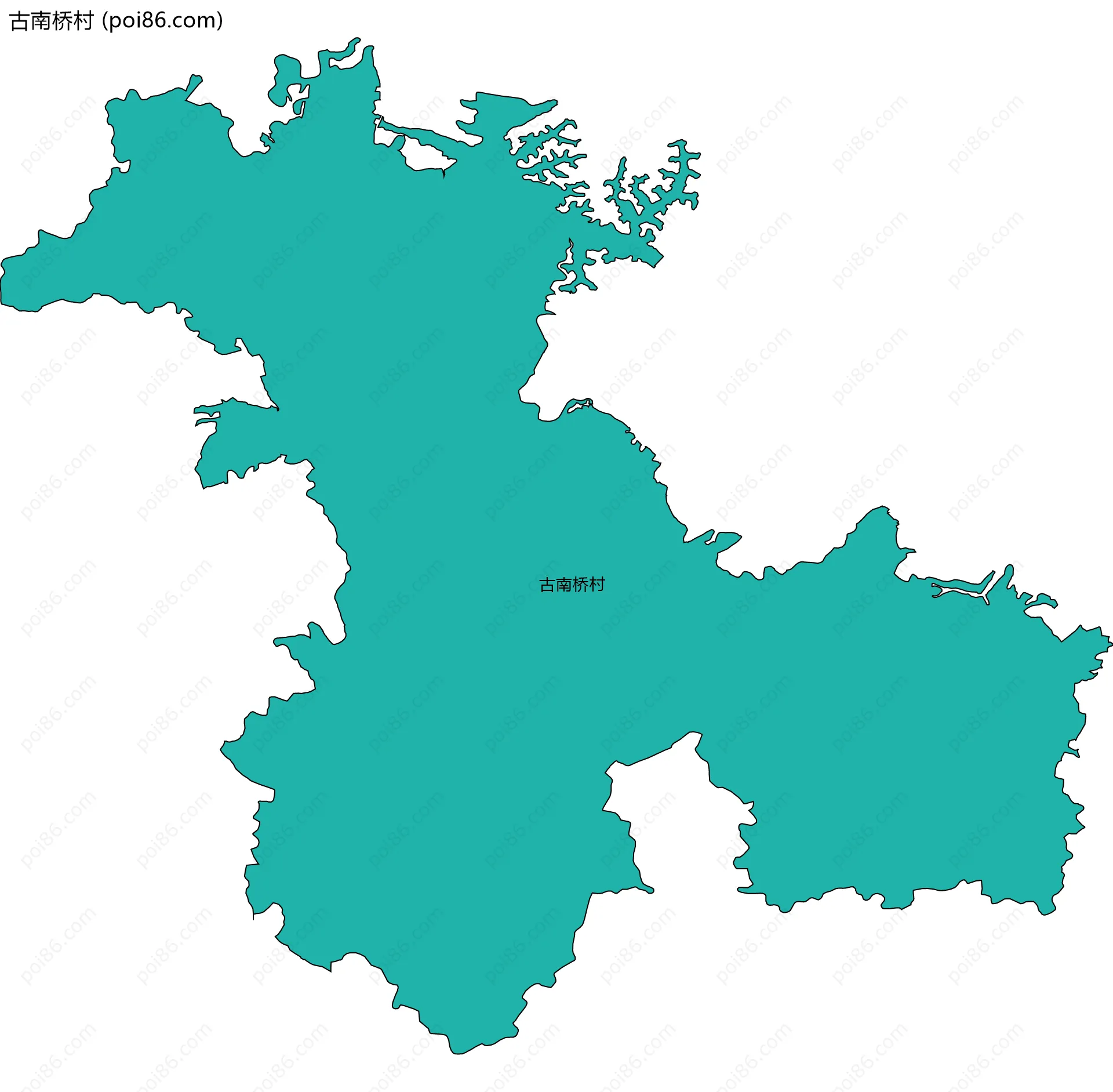 古南桥村边界地图