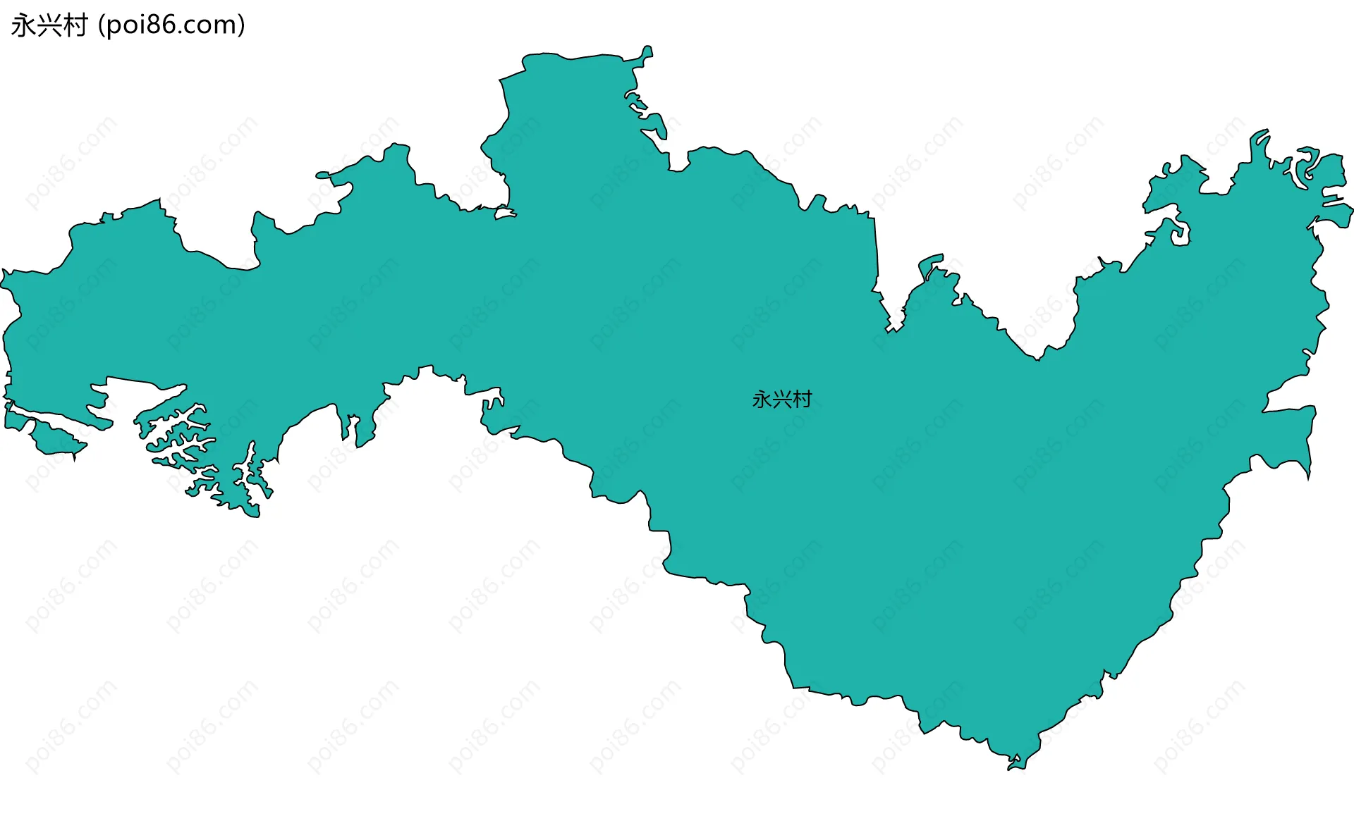 永兴村边界地图