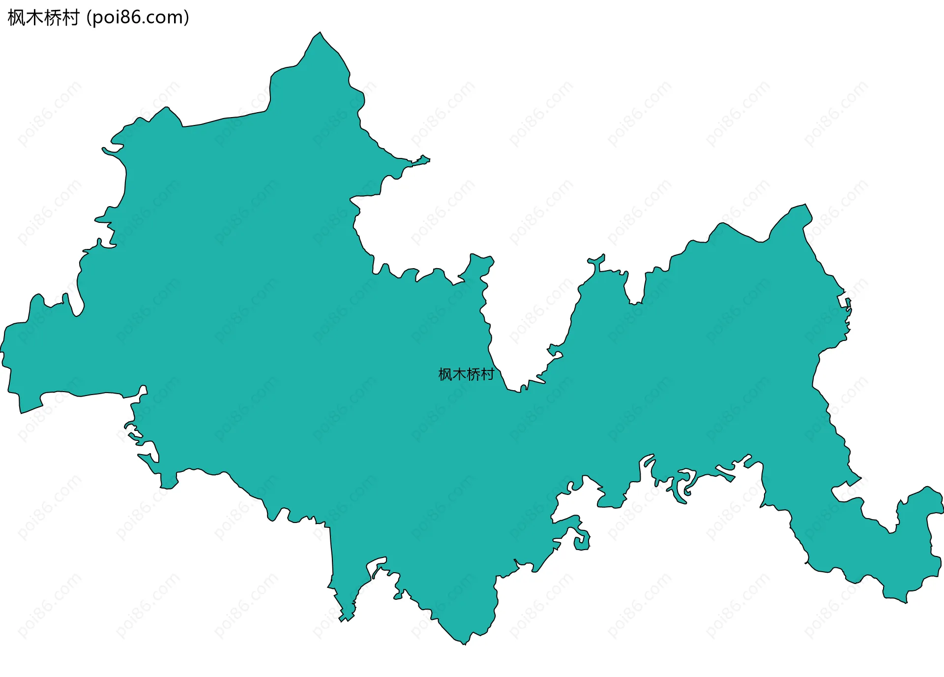 枫木桥村边界地图