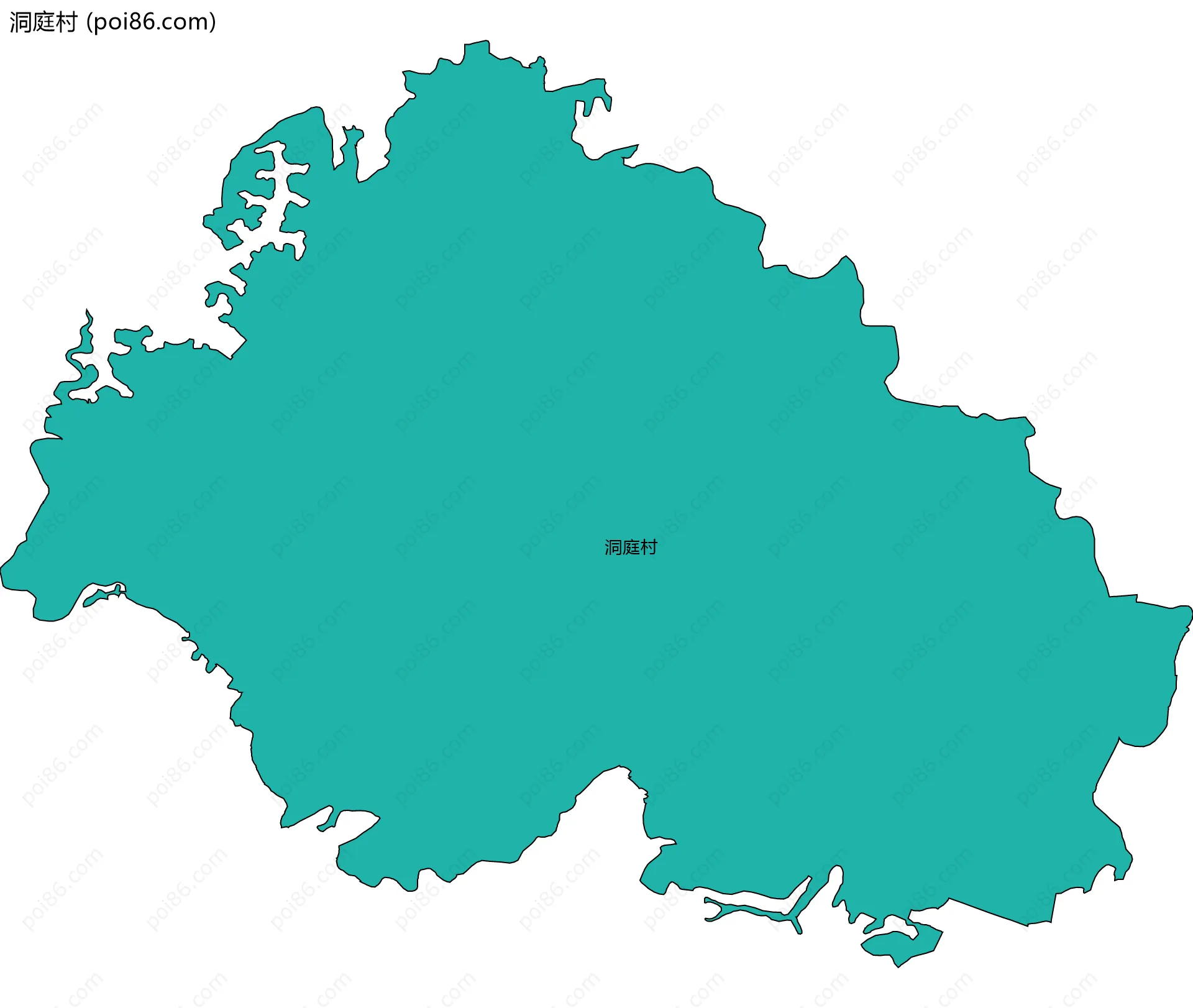 洞庭村边界地图