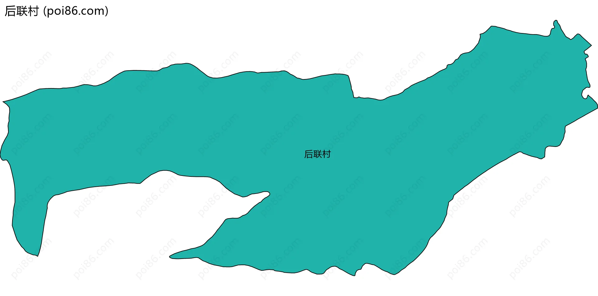 后联村边界地图