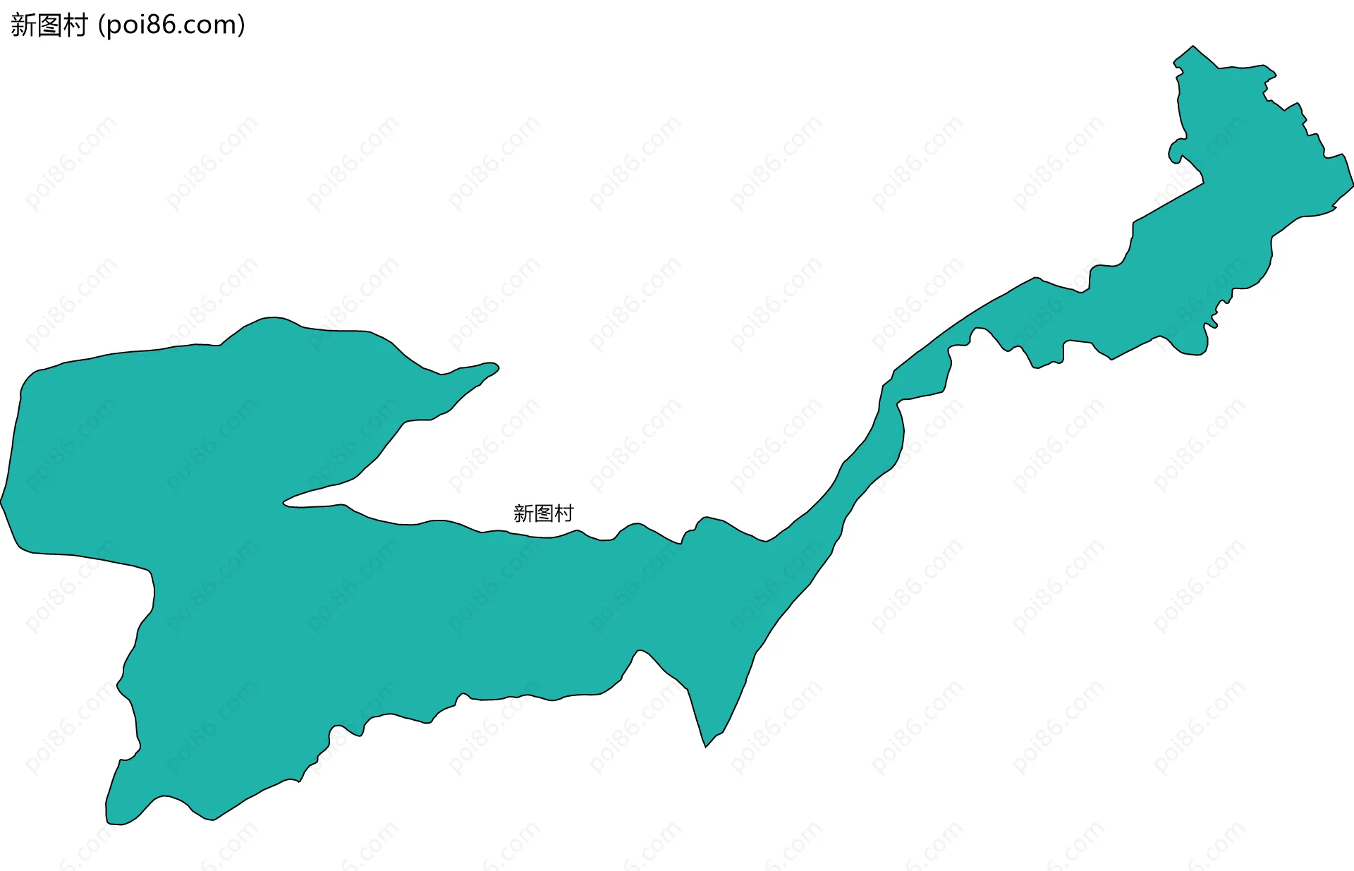 新图村边界地图