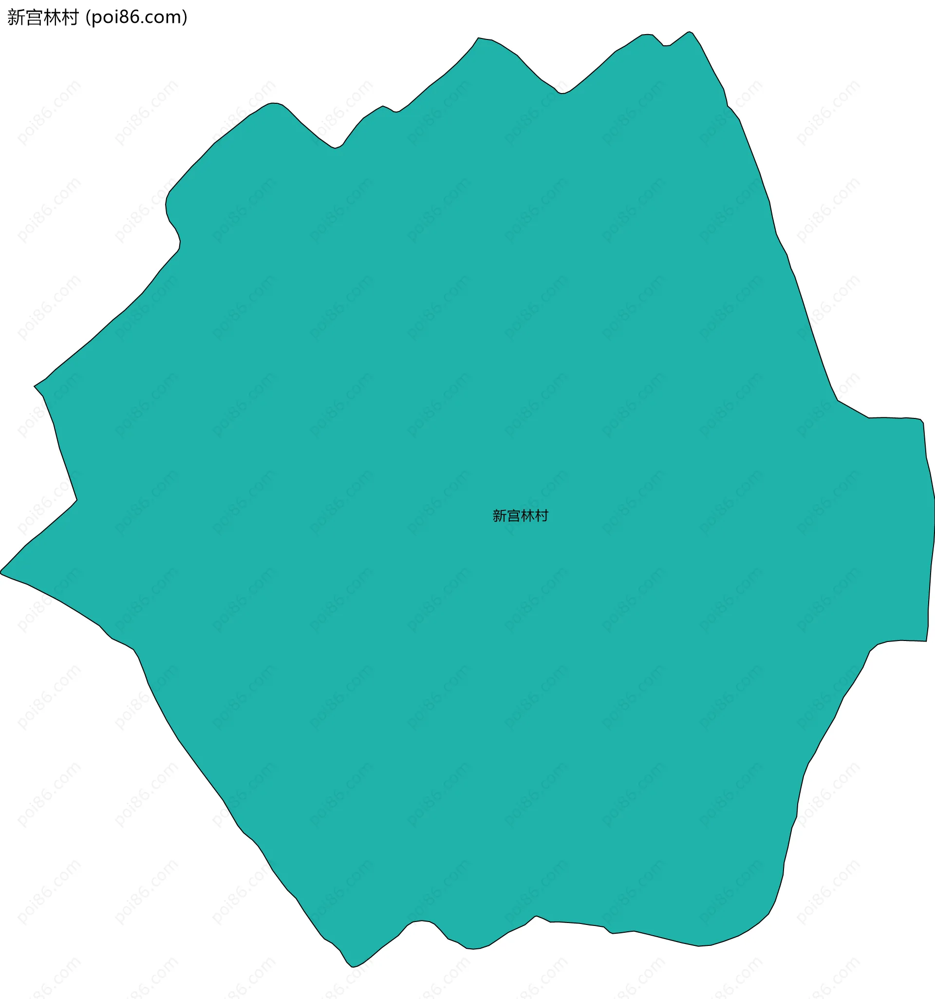 新宫林村边界地图