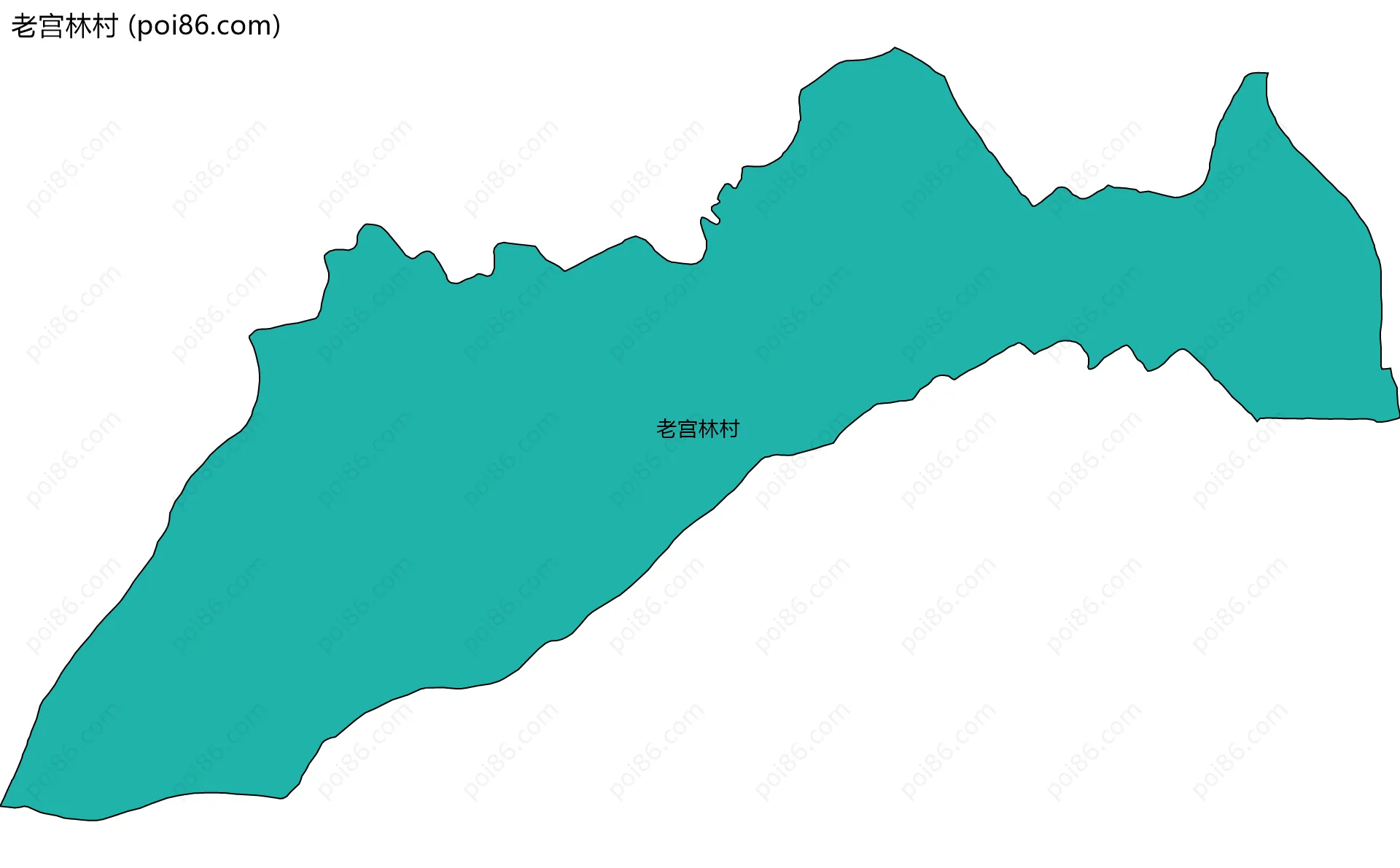 老宫林村边界地图