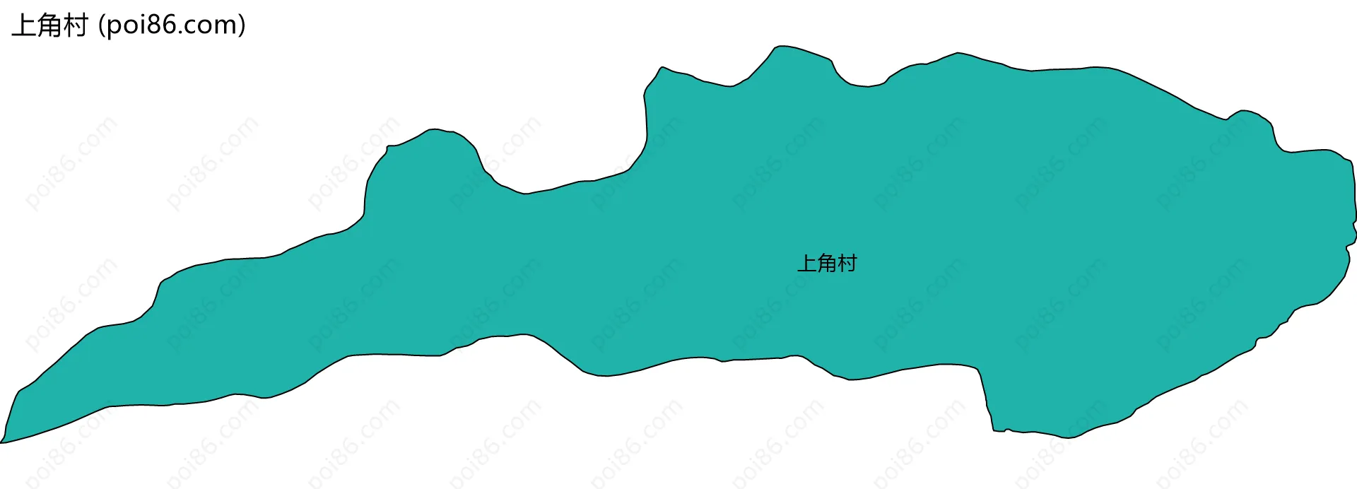 上角村边界地图