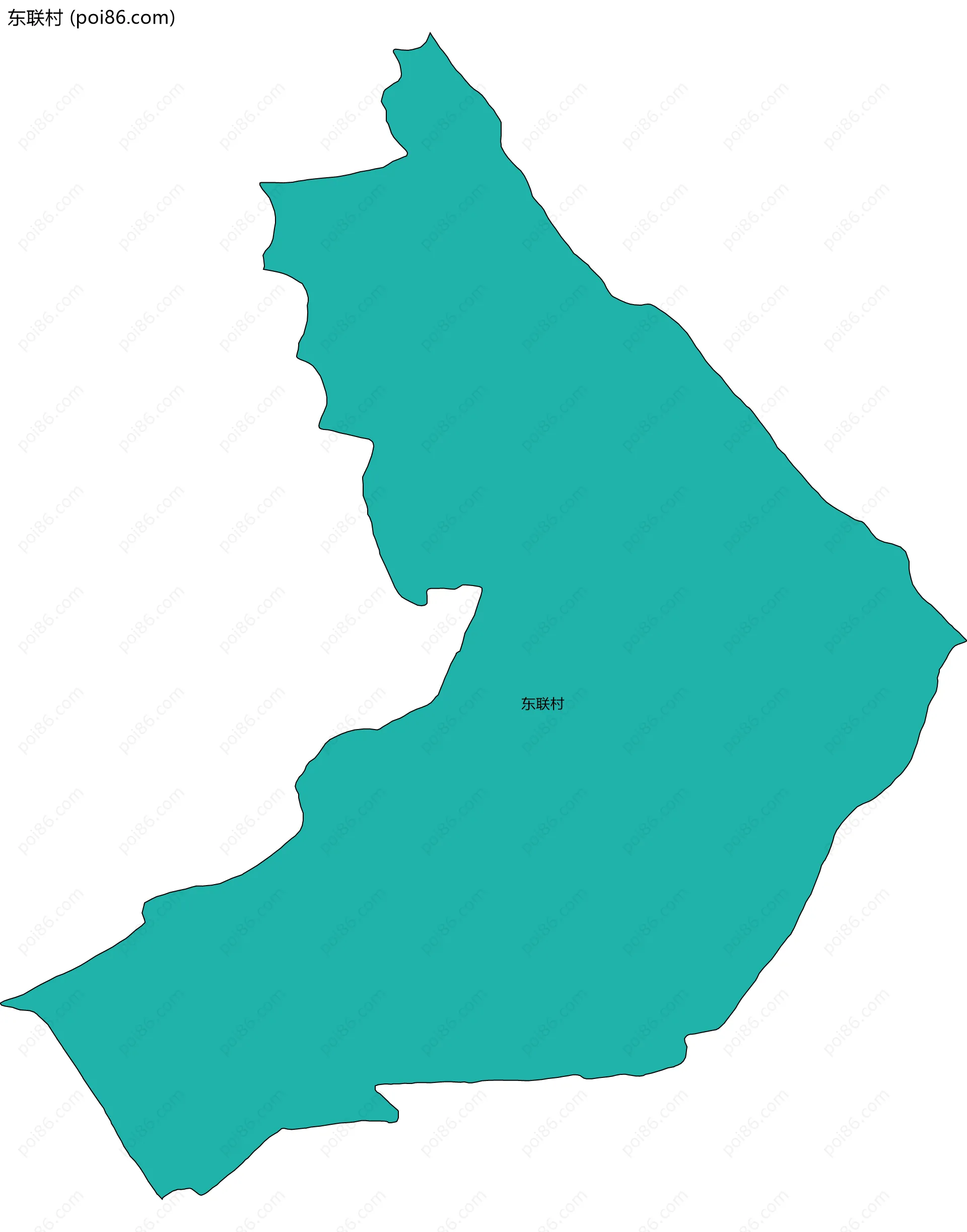 东联村边界地图