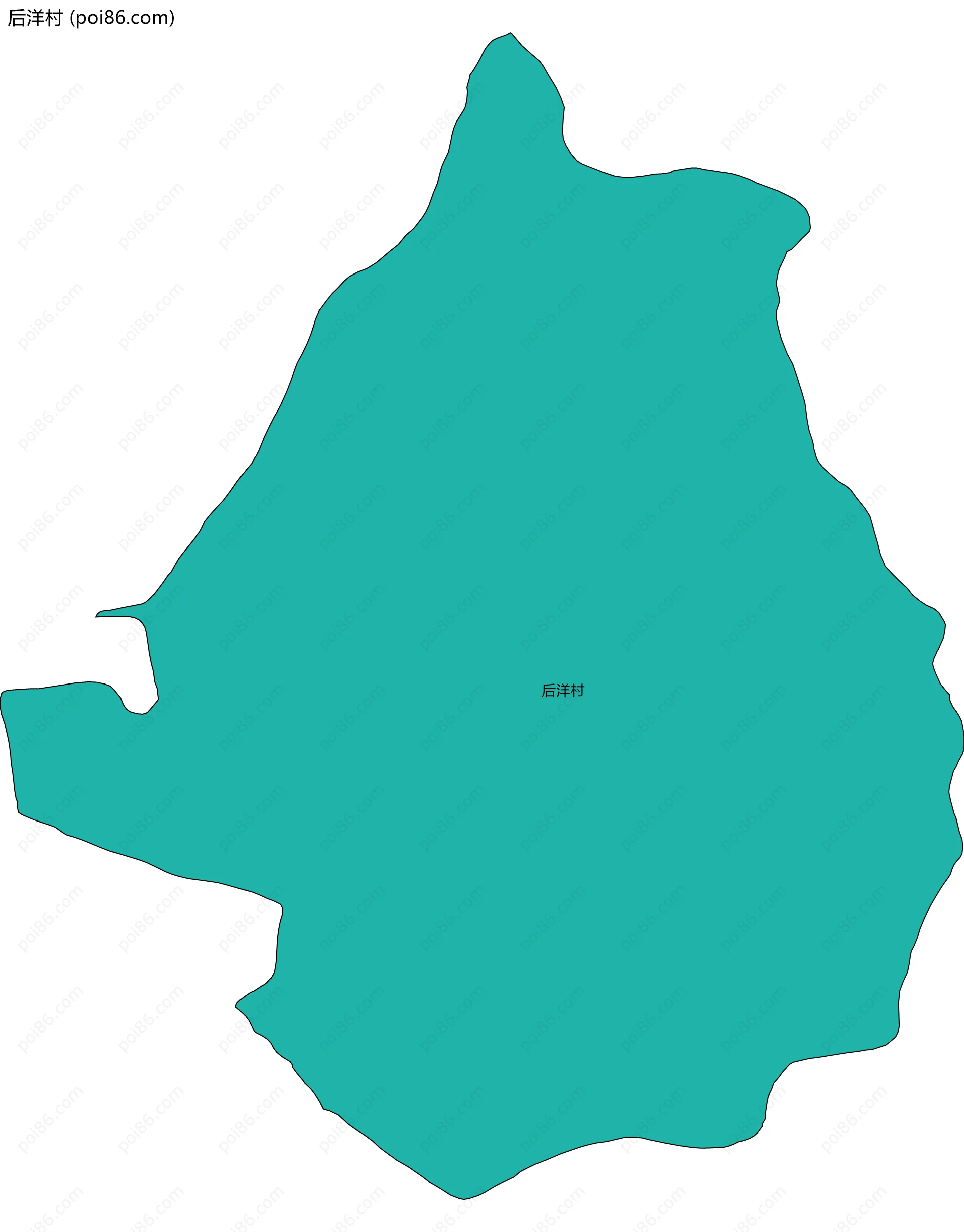 后洋村边界地图