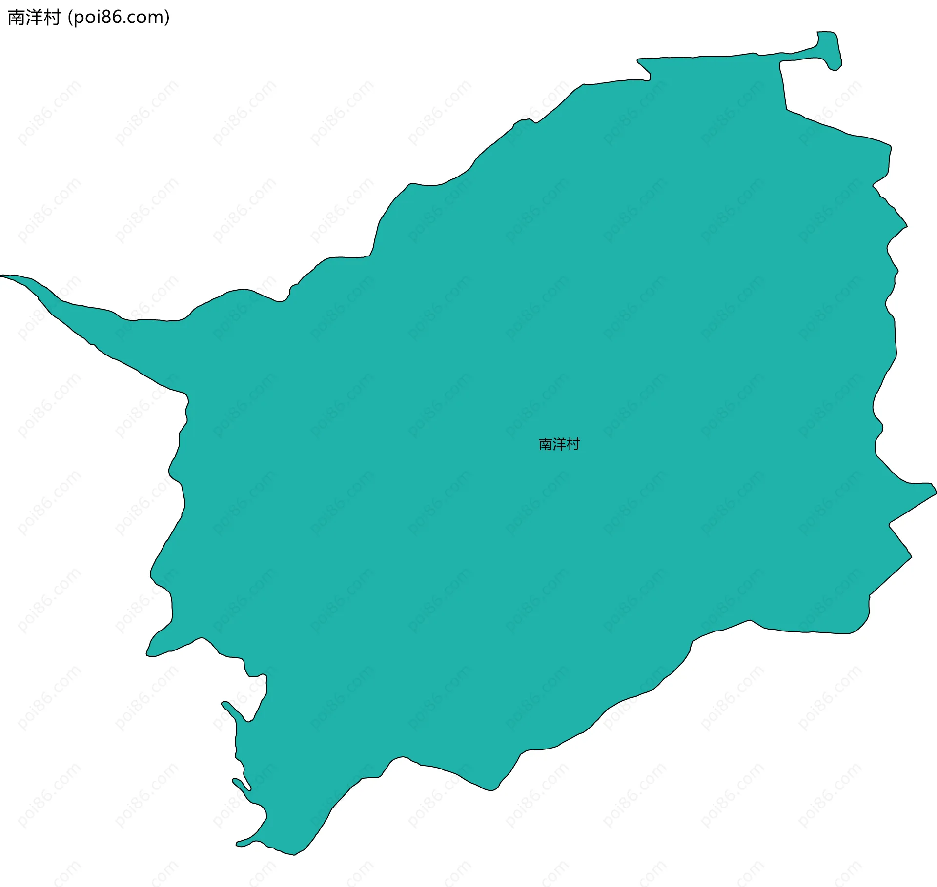 南洋村边界地图