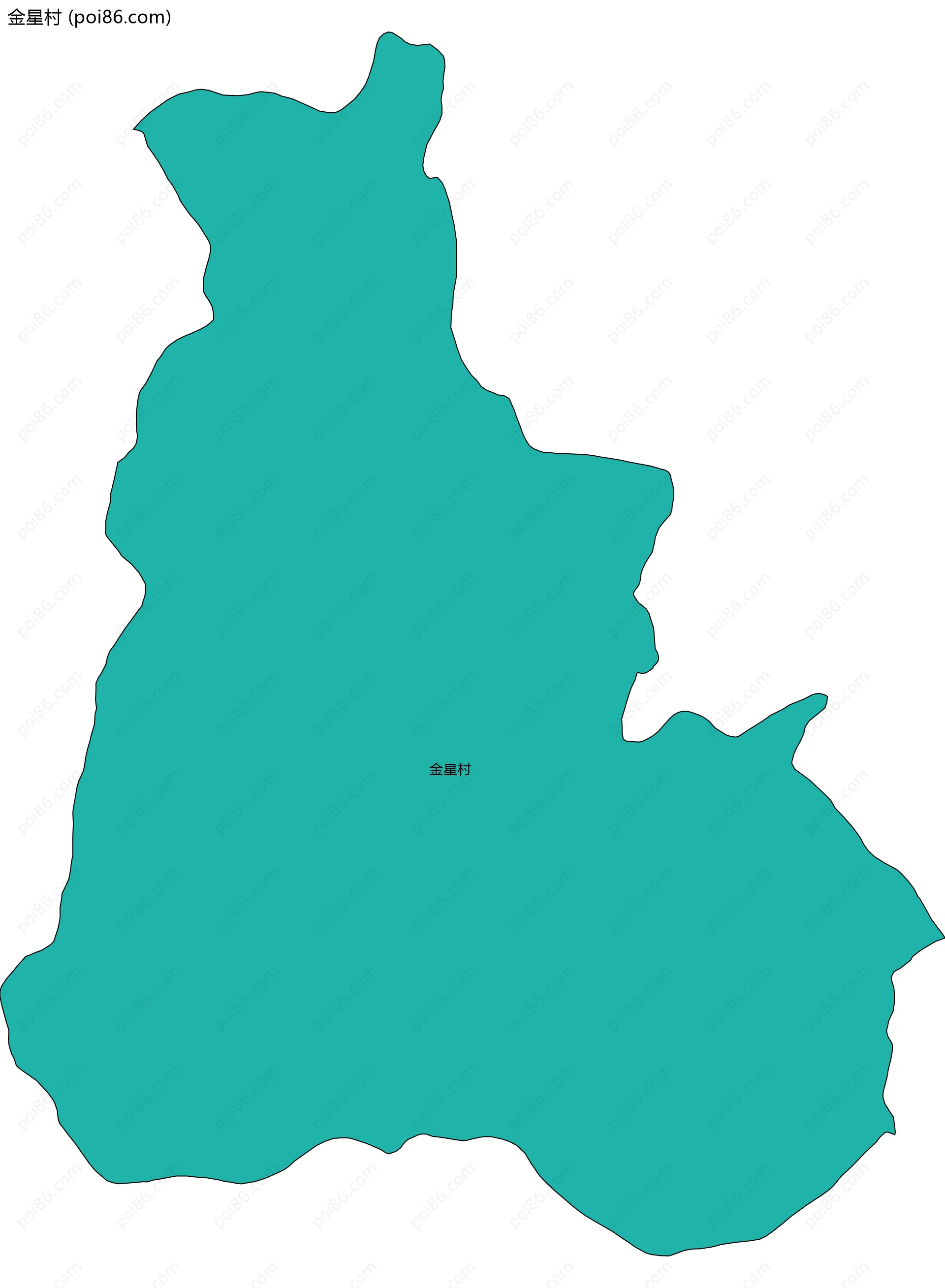 金星村边界地图