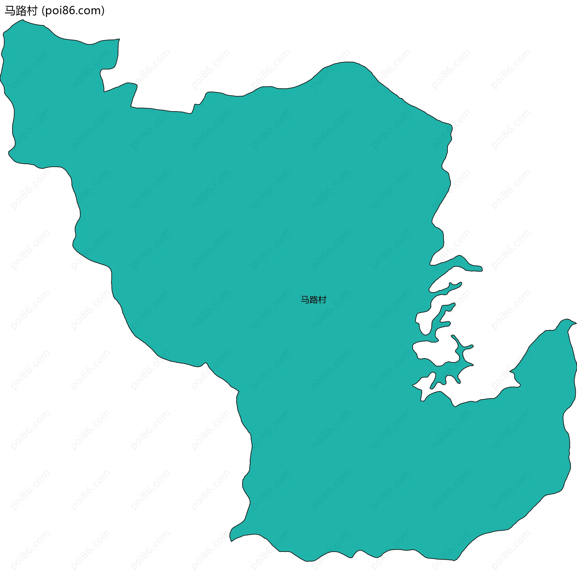 马路村边界地图