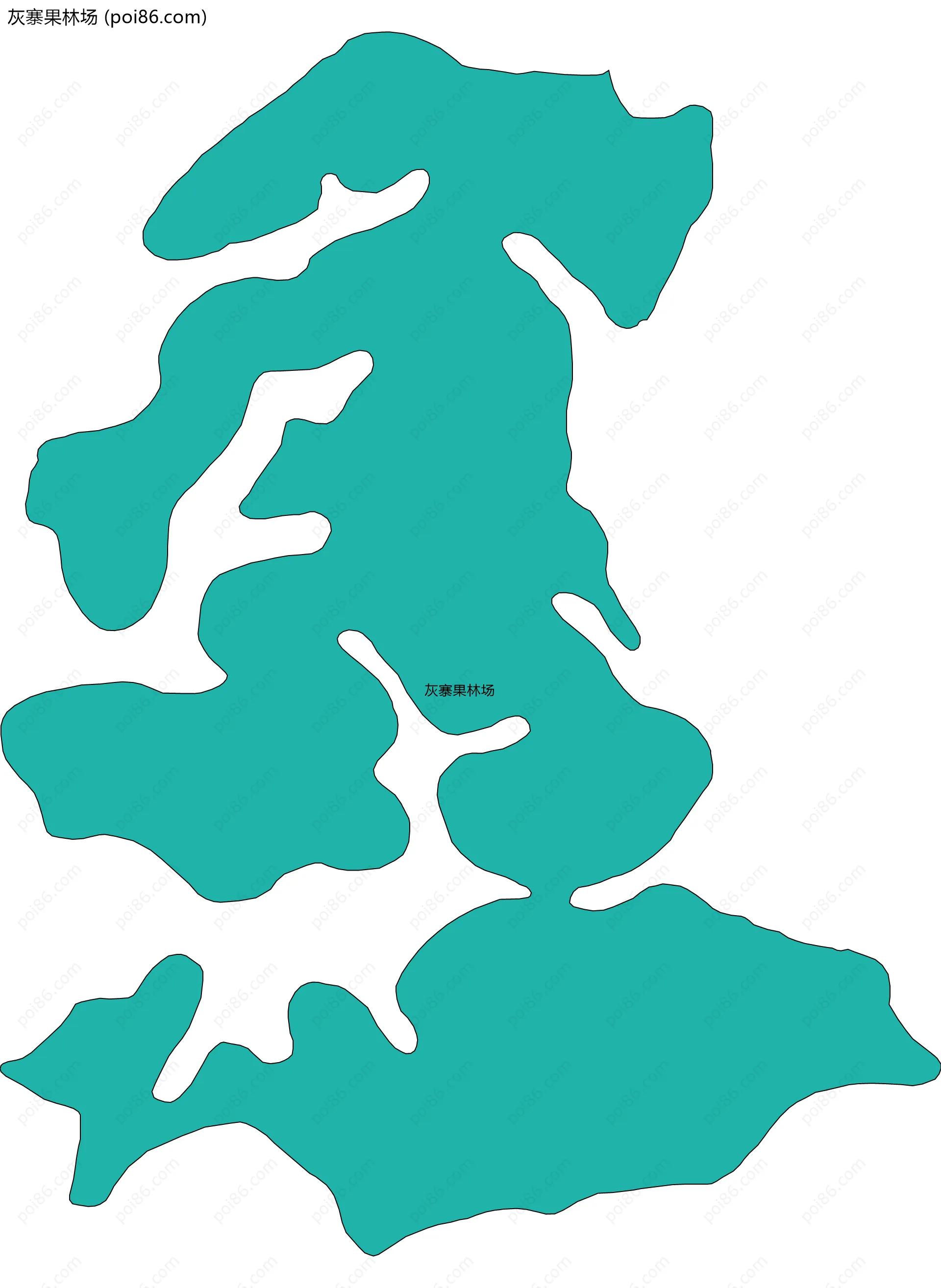 灰寨果林场边界地图