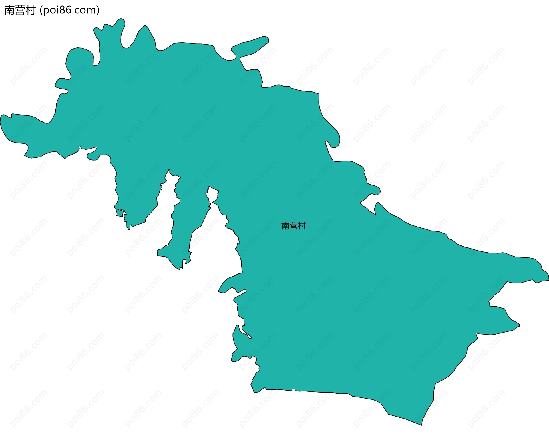 南营村边界地图