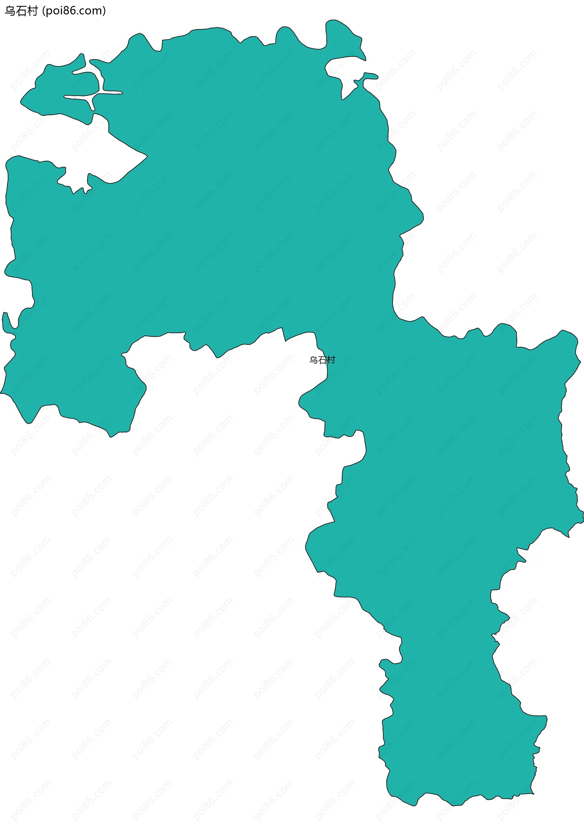 乌石村边界地图