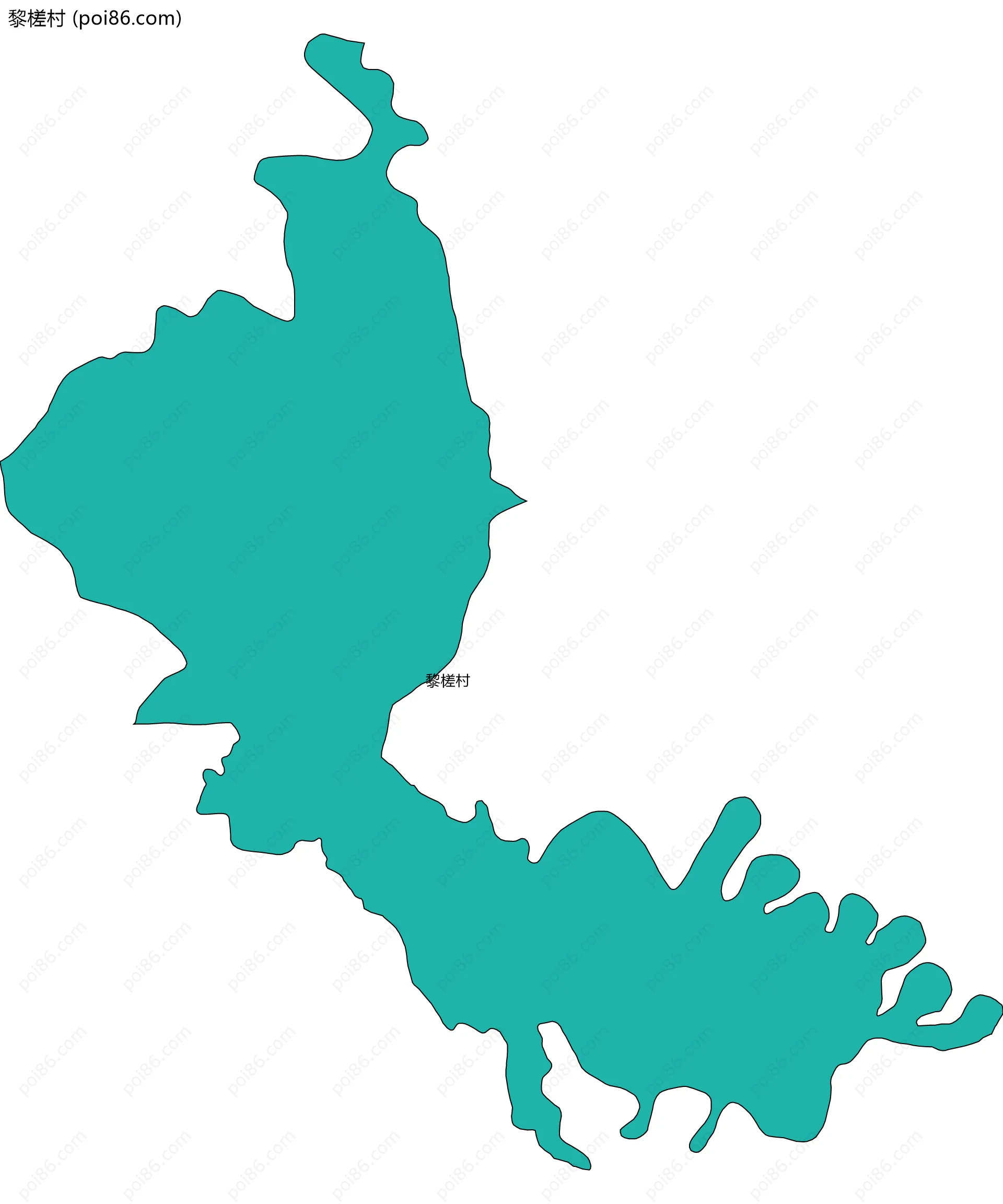 黎槎村边界地图