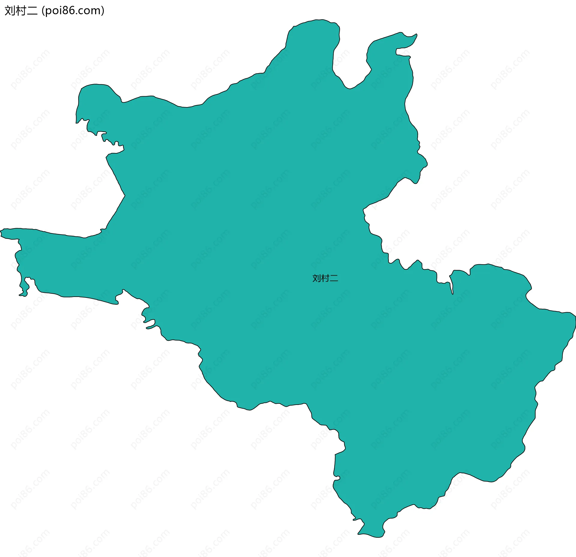 刘村二边界地图