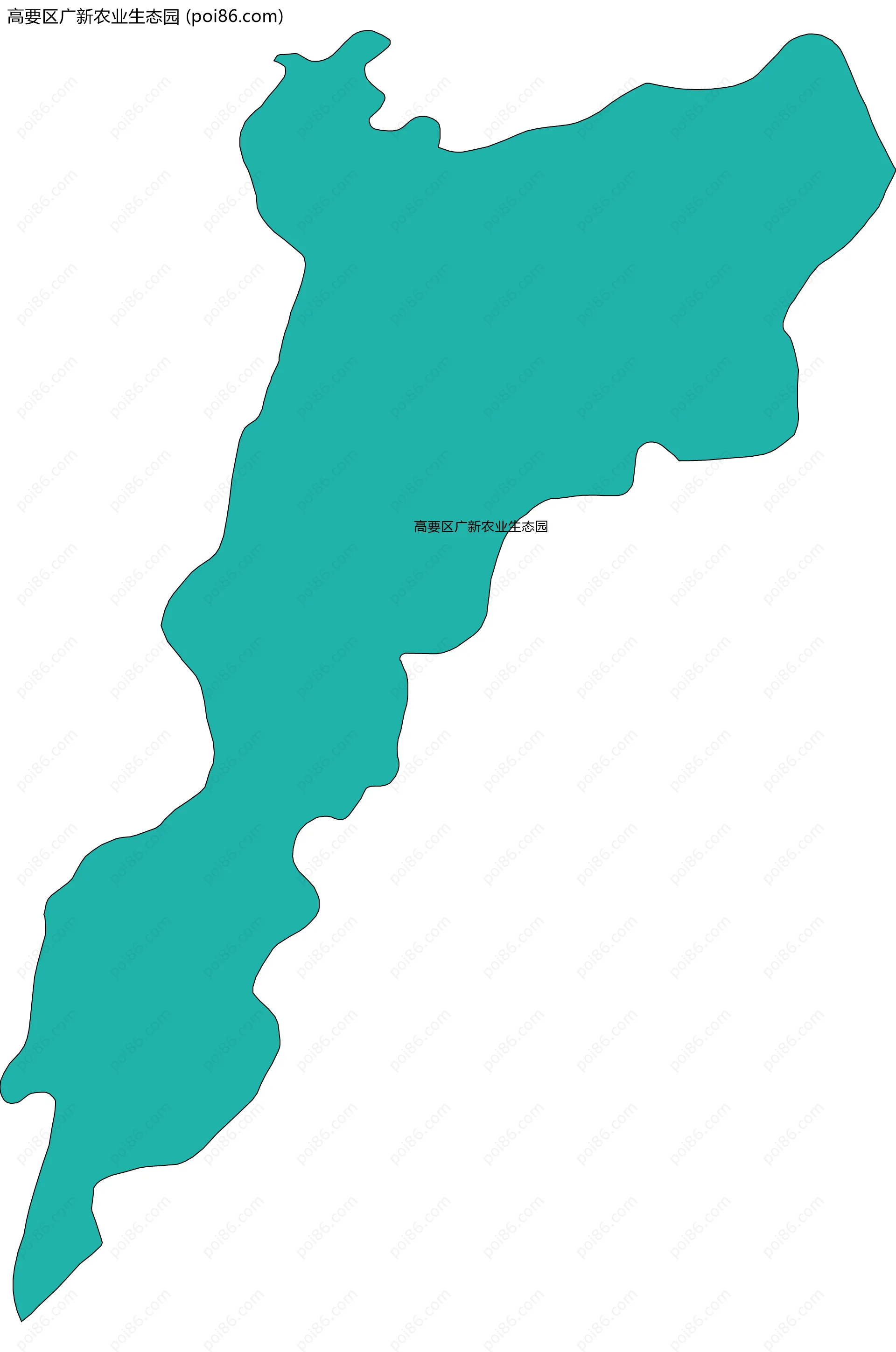 高要区广新农业生态园边界地图